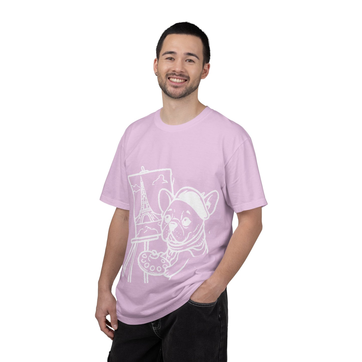 Frenchie painting-graphic tee