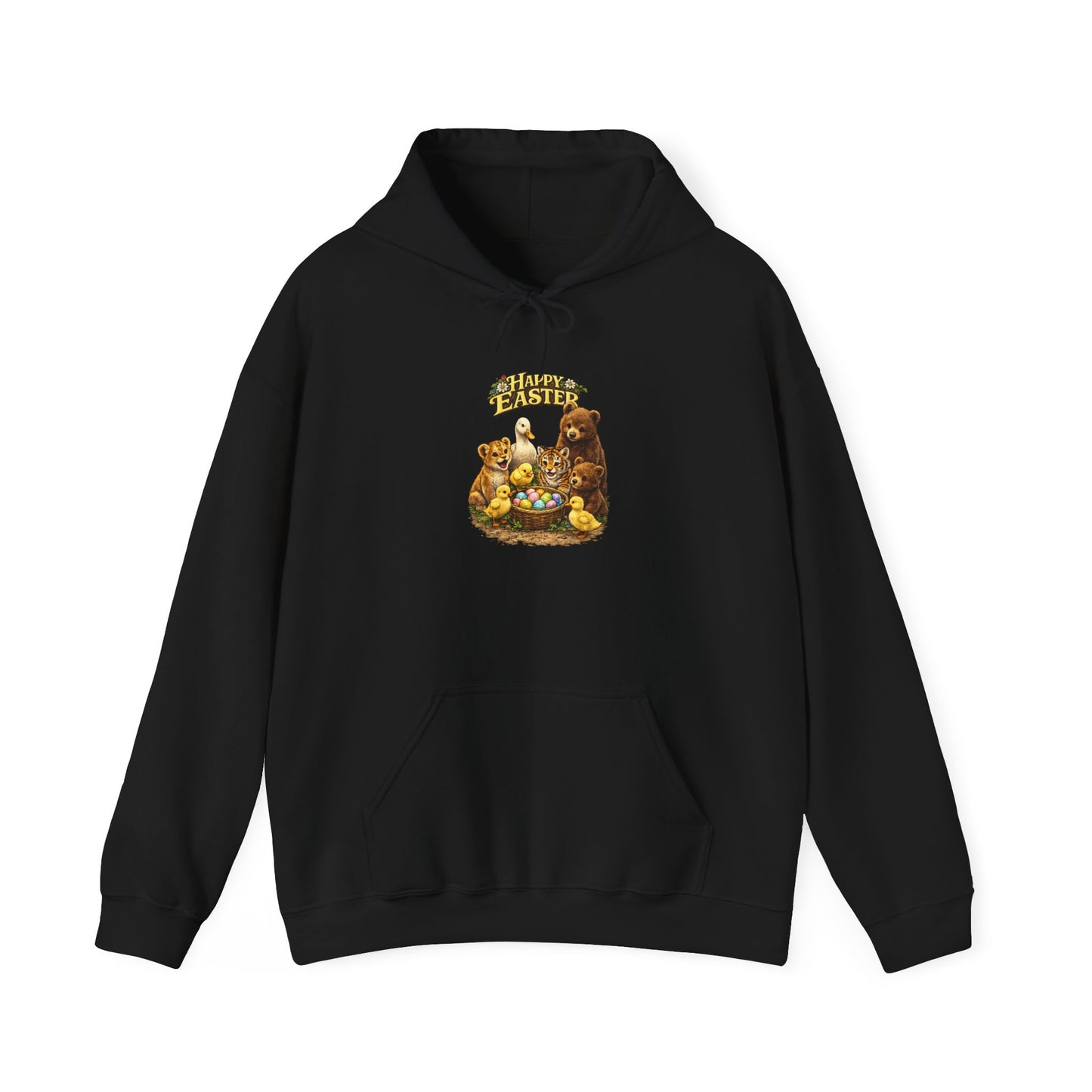 Happy Easter Lions, Tigers, Bears Unisex Heavy Blend™ Hooded Sweatshirt
