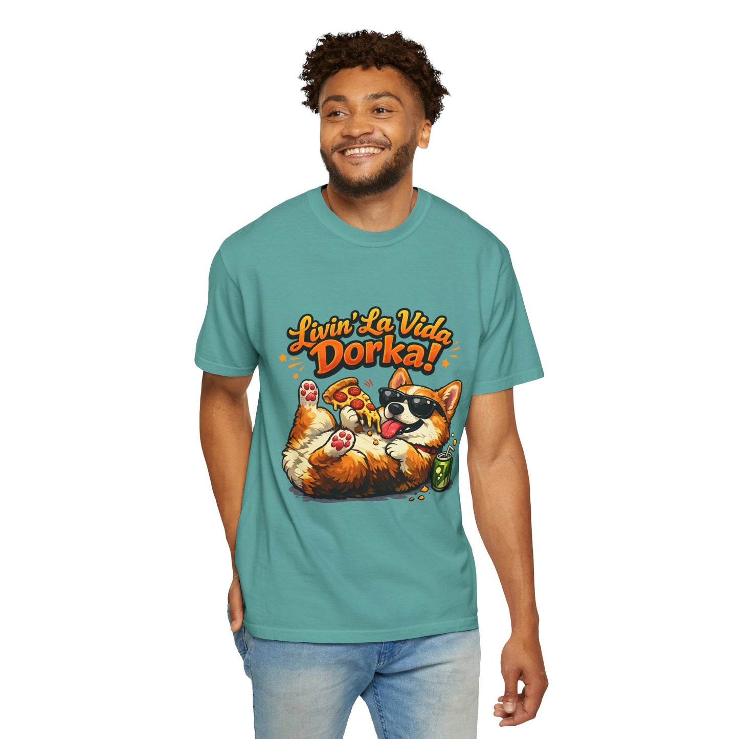 Livin' La Vida Dorka! Corgi Graphic T-Shirt