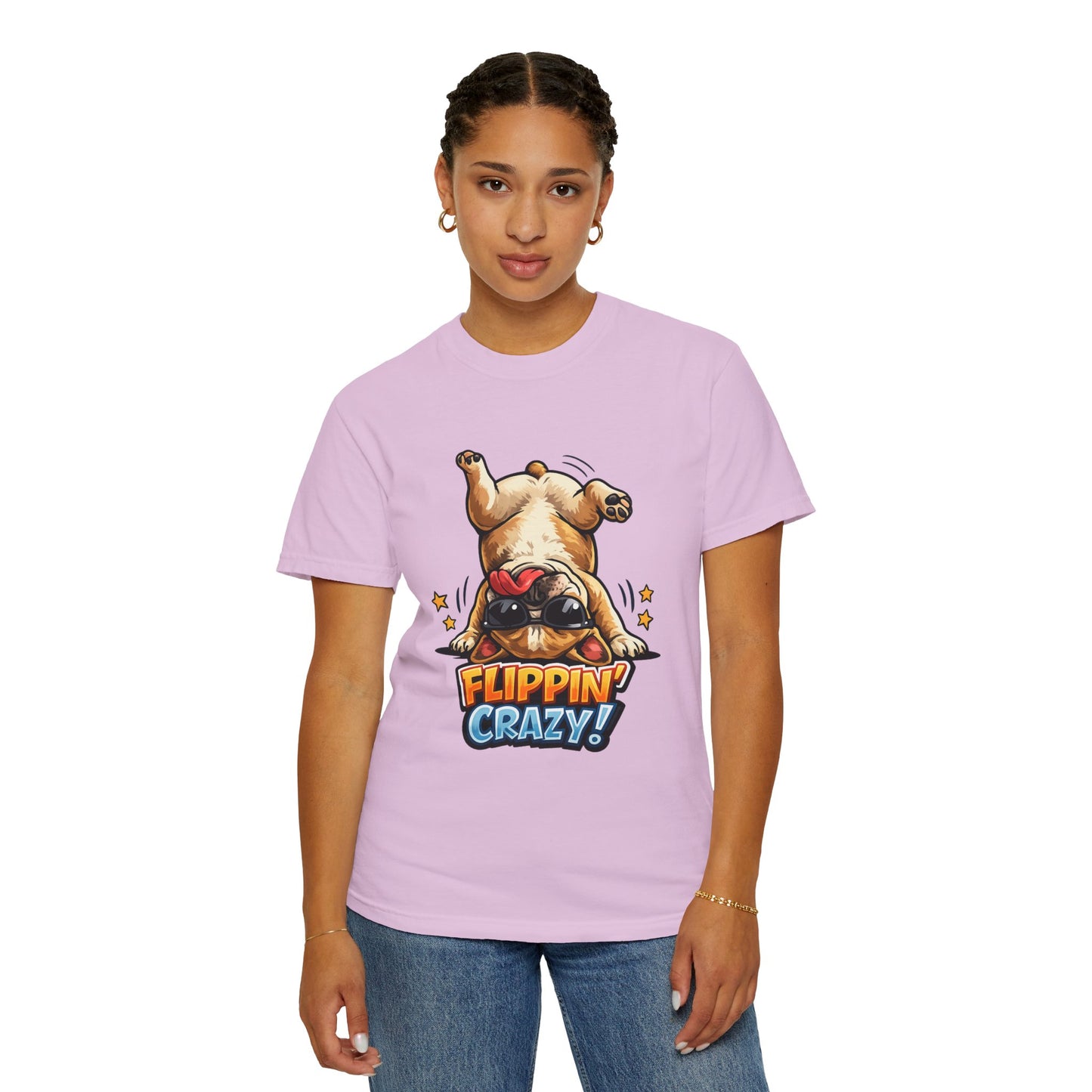 Flippin' Crazy! French Bulldog T‑Shirt