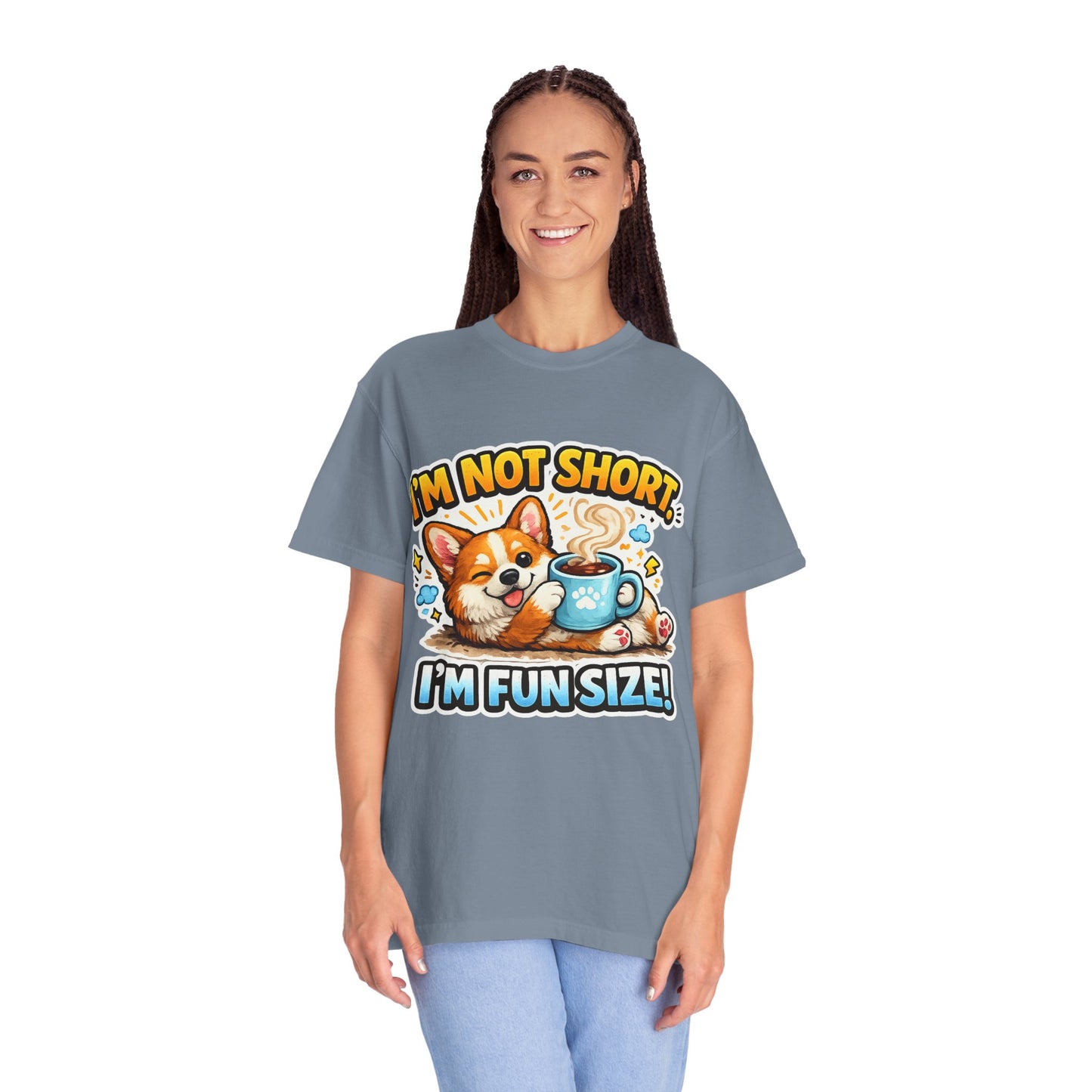 Corgi "I'm Not Short, I'm Fun Size" T-Shirt