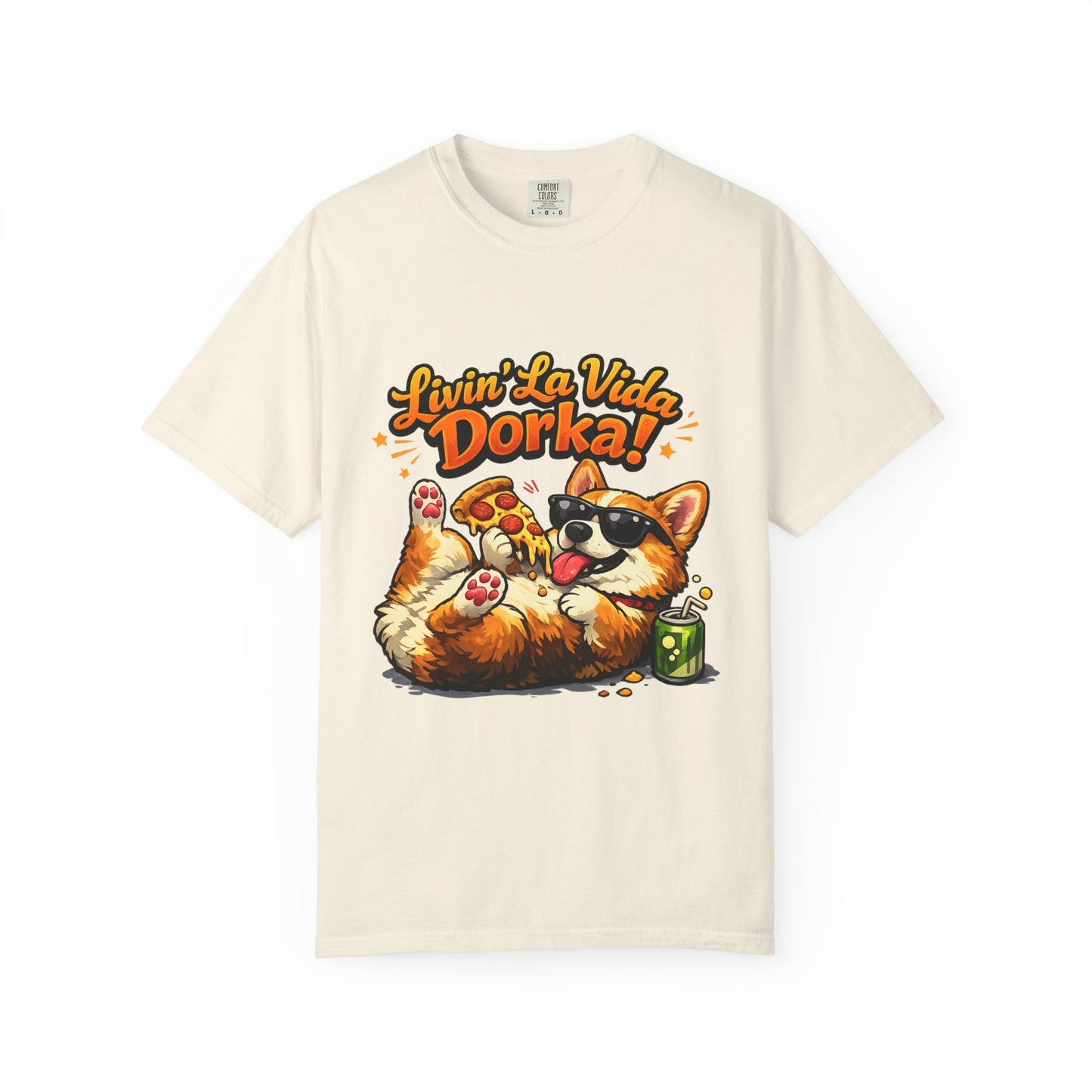 Livin' La Vida Dorka! Corgi Graphic T-Shirt