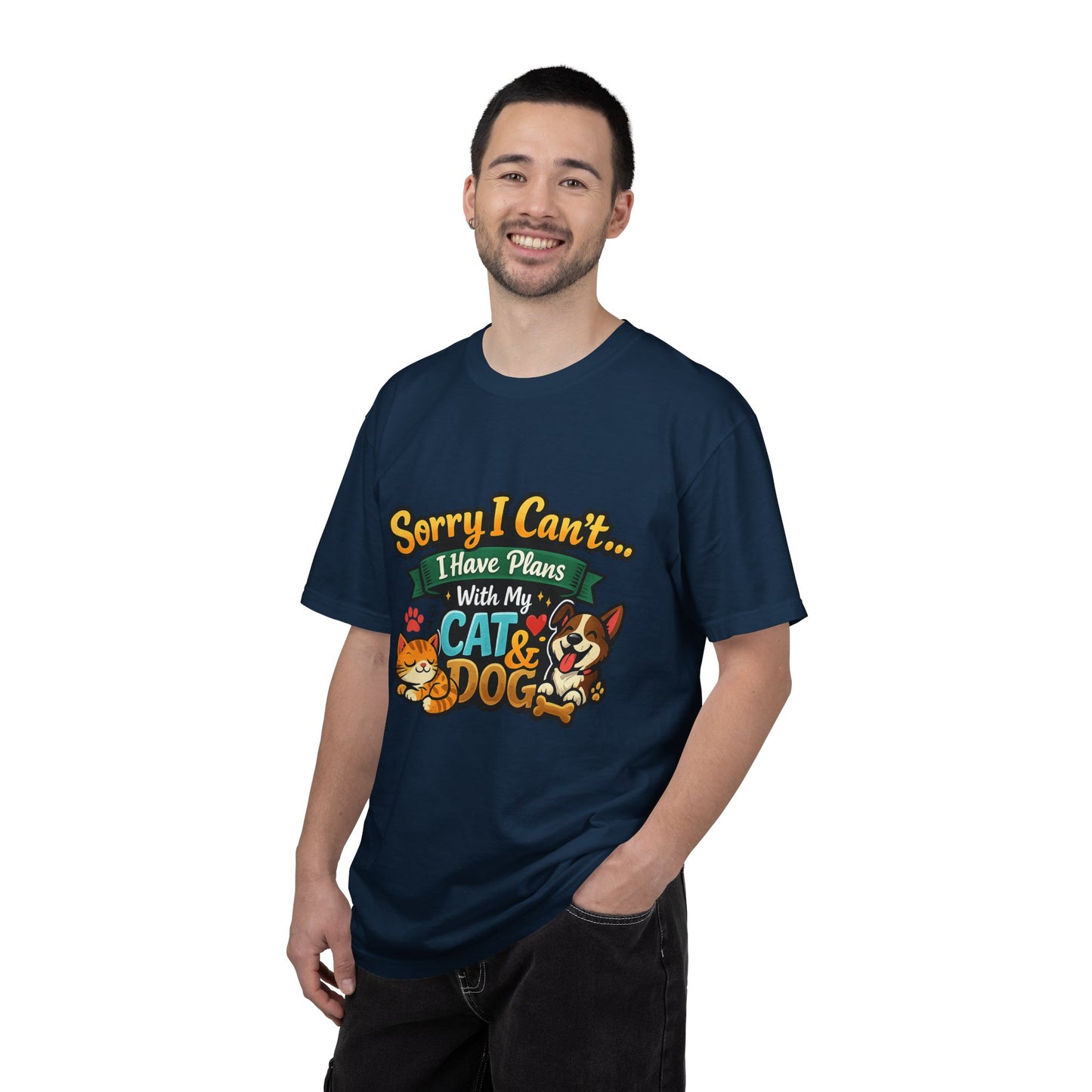 Sorry I Can't — I Have Plans With My Cat & Dog T-Shirt