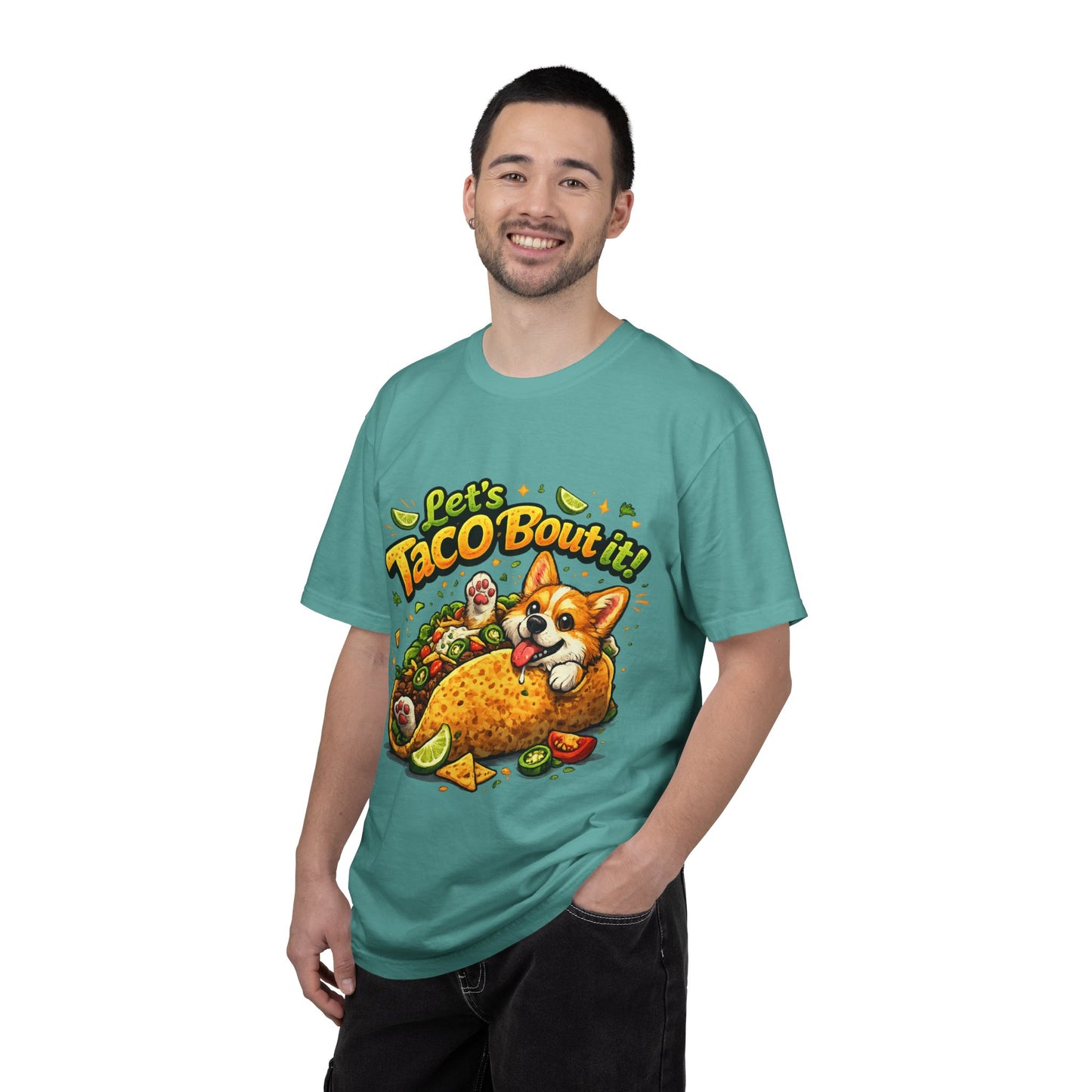 Let's Taco 'Bout It Corgi Taco T-Shirt