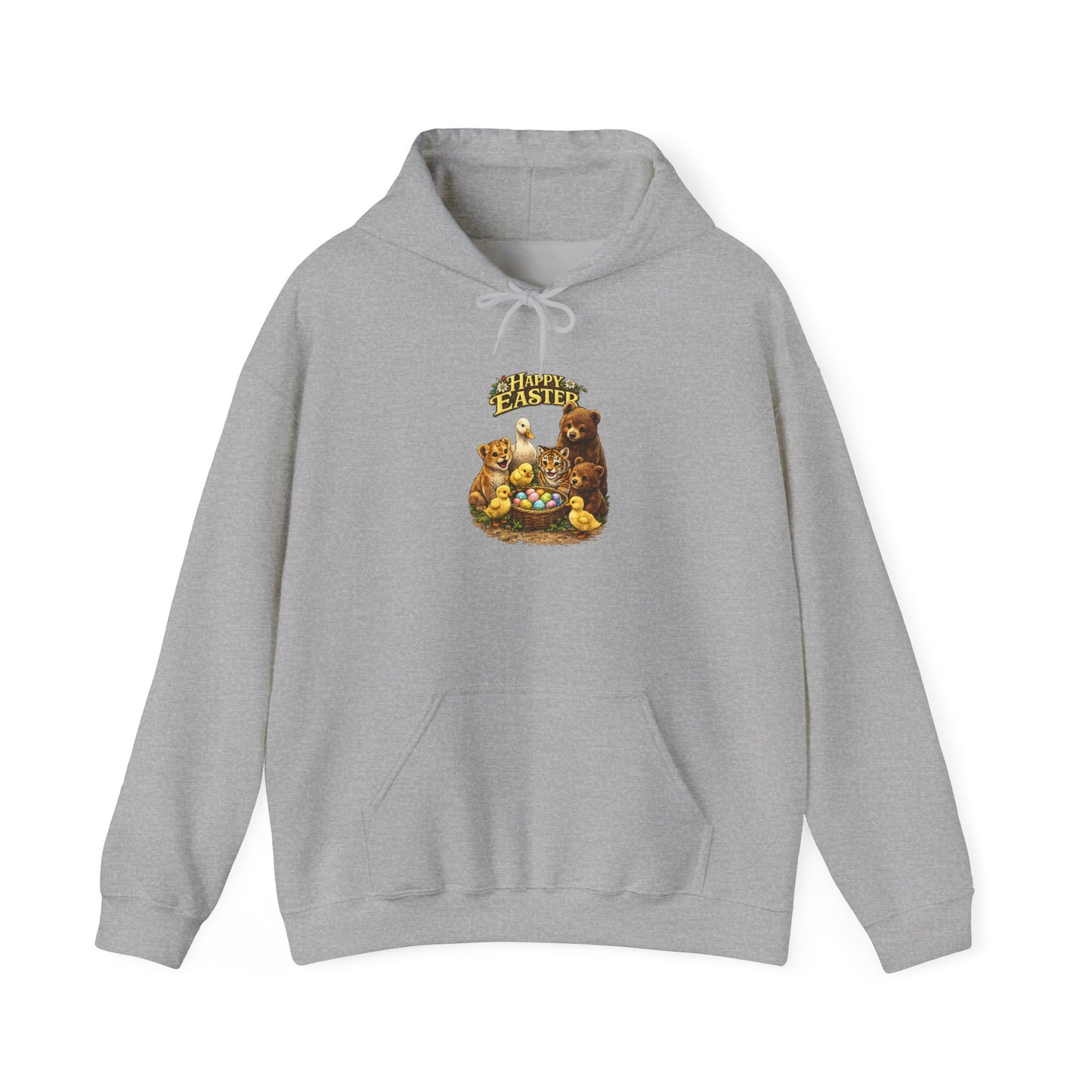 Happy Easter Lions, Tigers, Bears Unisex Heavy Blend™ Hooded Sweatshirt