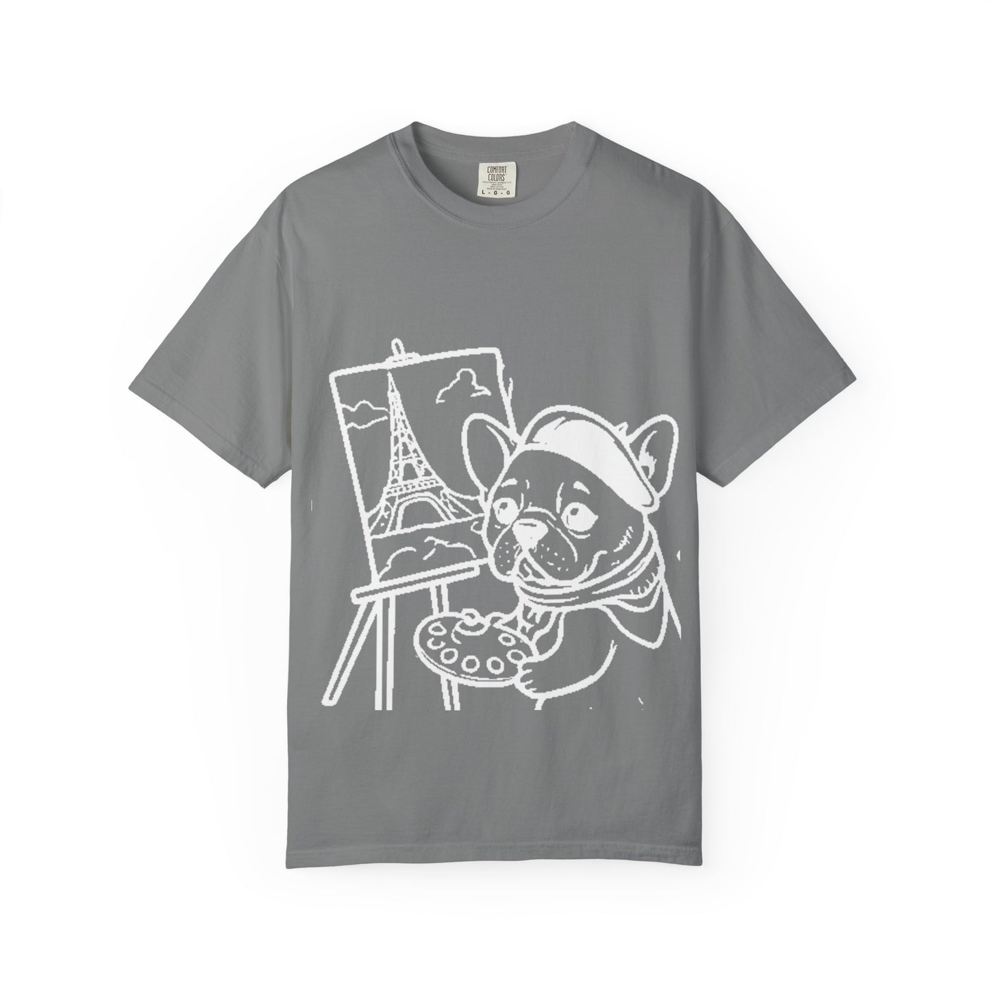 Frenchie painting-graphic tee