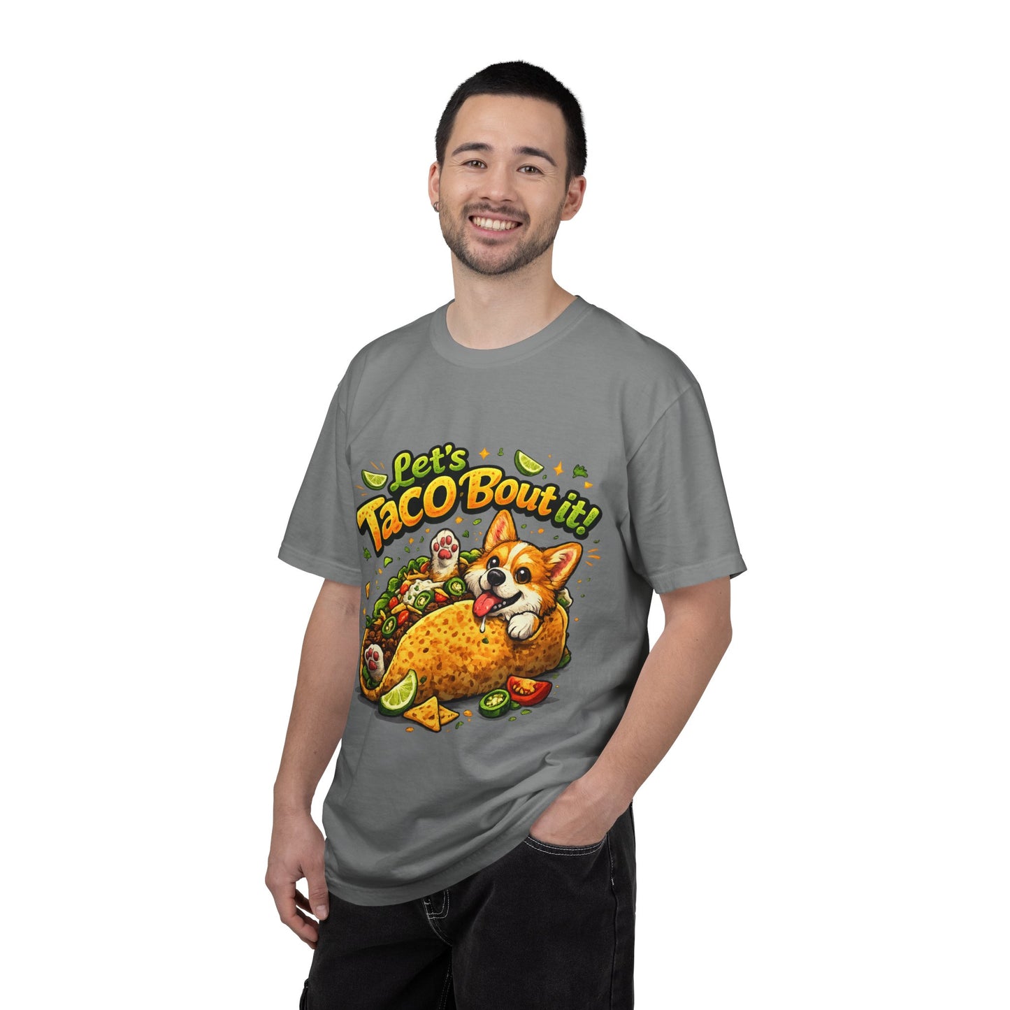 Let's Taco 'Bout It Corgi Taco T-Shirt