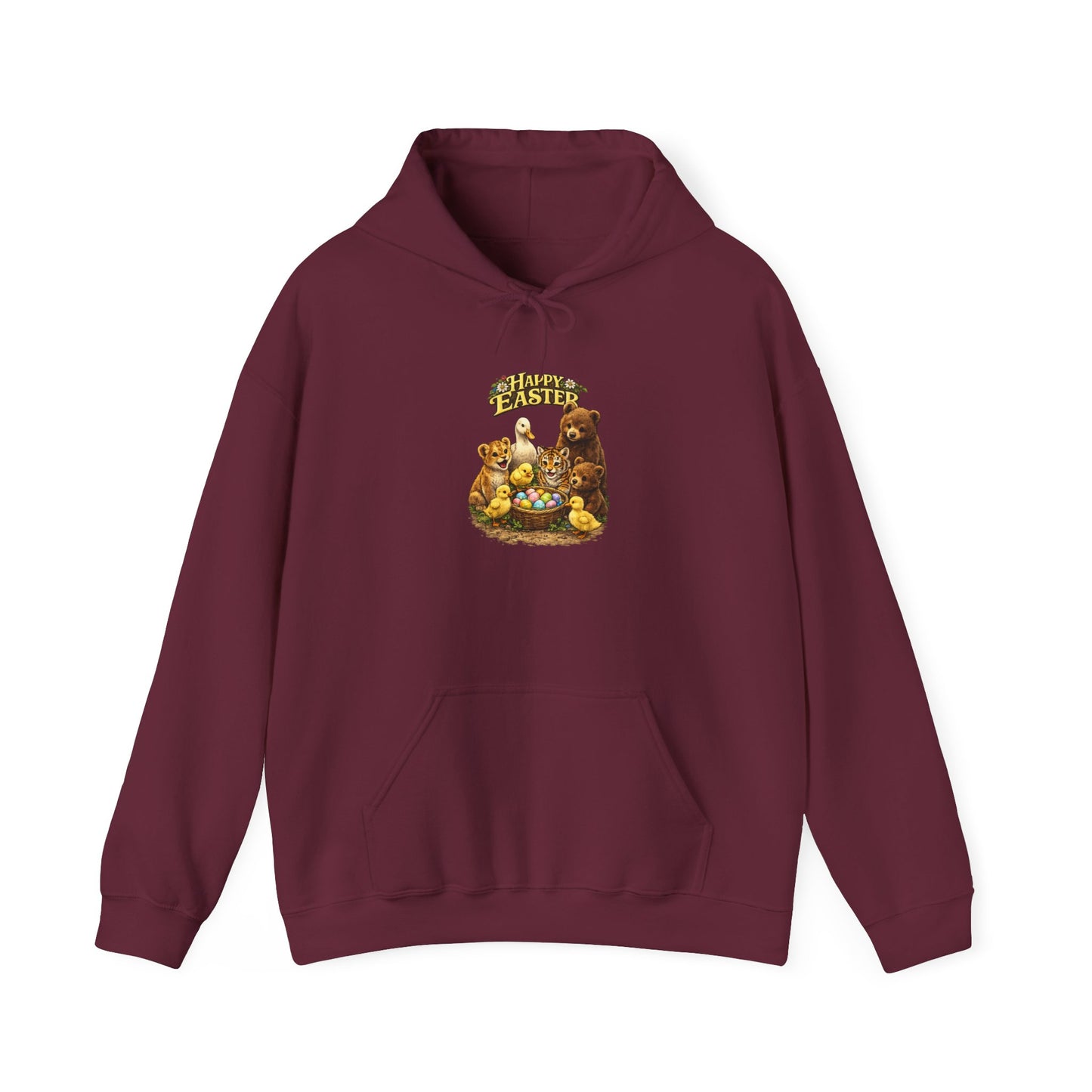 Happy Easter Lions, Tigers, Bears Unisex Heavy Blend™ Hooded Sweatshirt