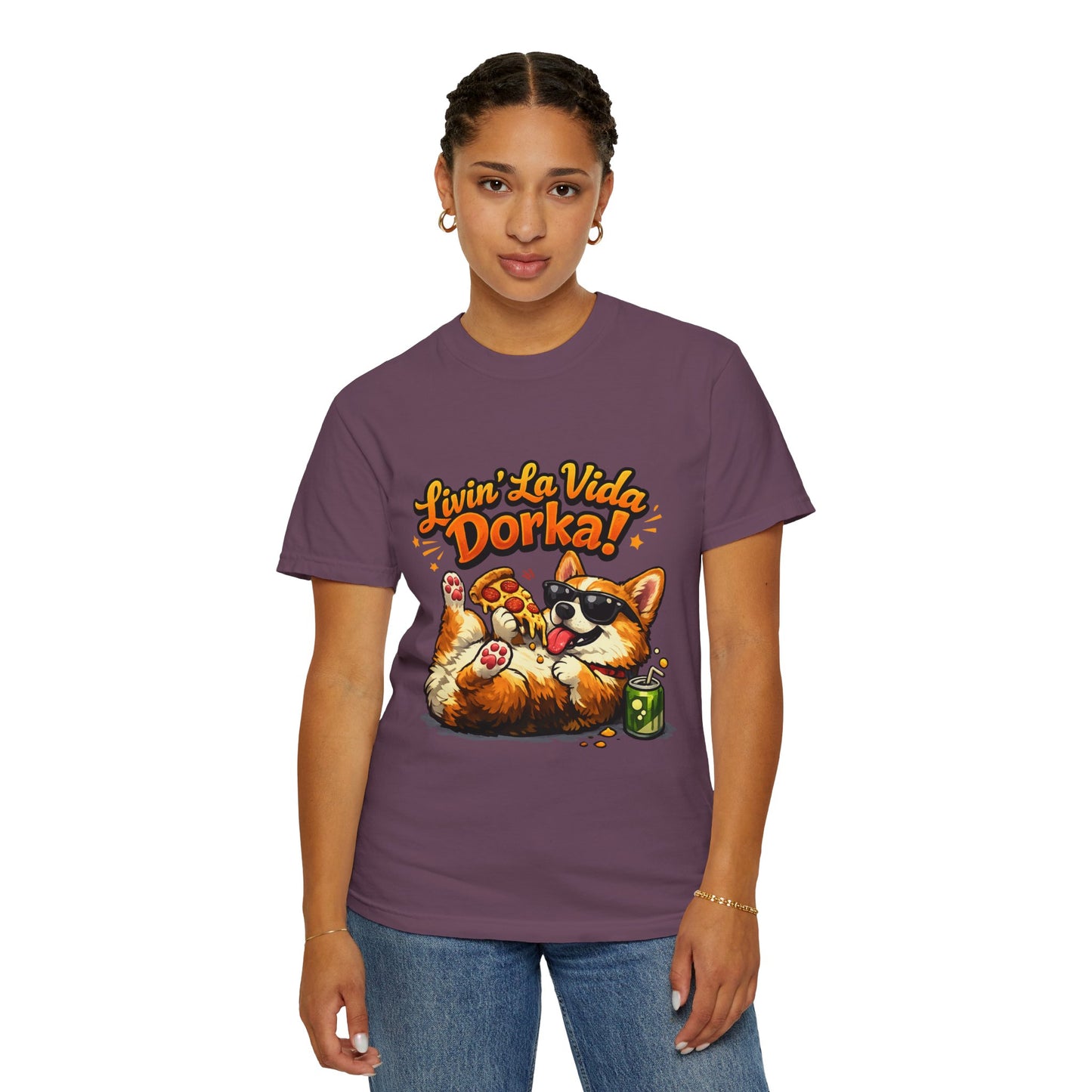 Livin' La Vida Dorka! Corgi Graphic T-Shirt
