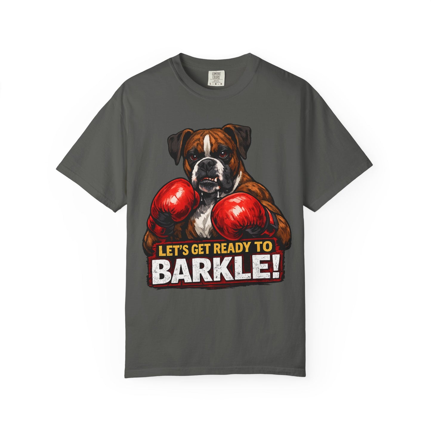 Boxer Dog Boxing T‑Shirt — "Let’s Get Ready to Barkle!" Funny Dog Lover Tee