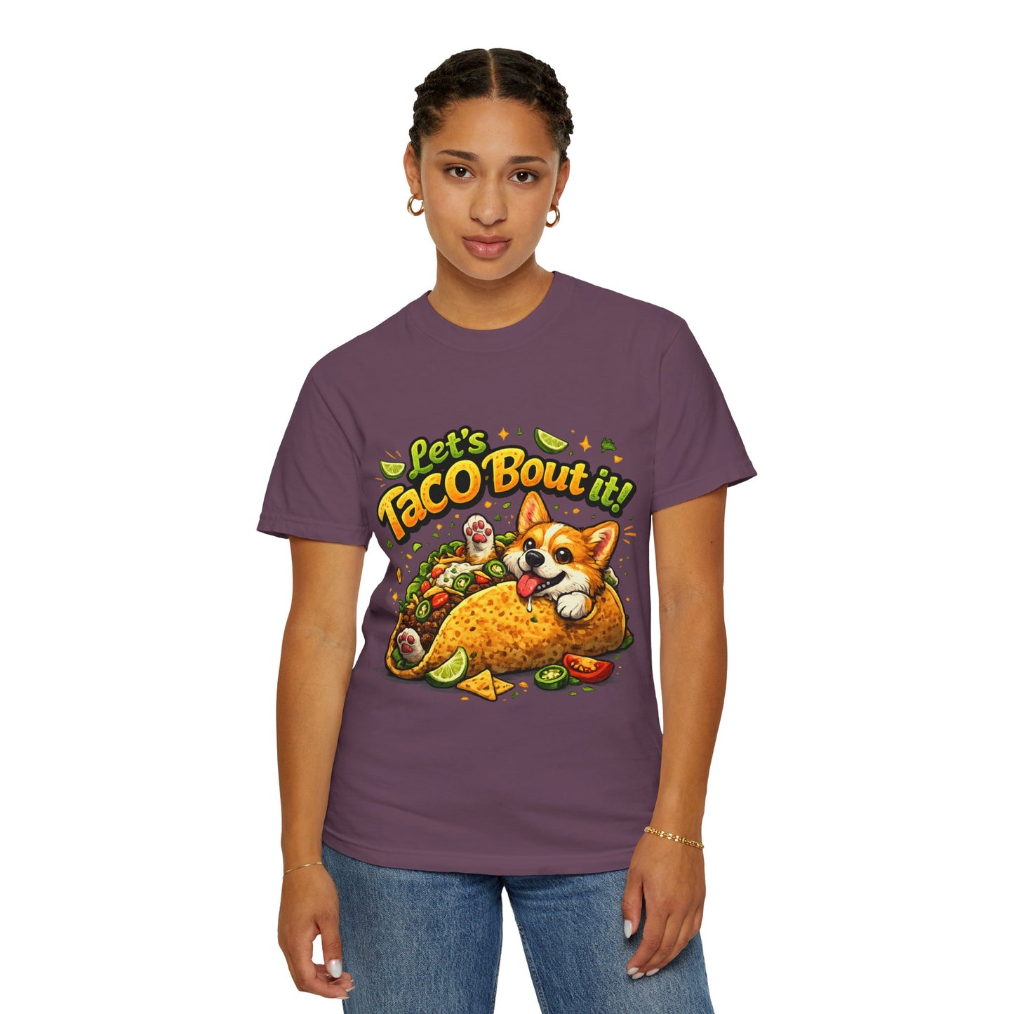 Let's Taco 'Bout It Corgi Taco T-Shirt