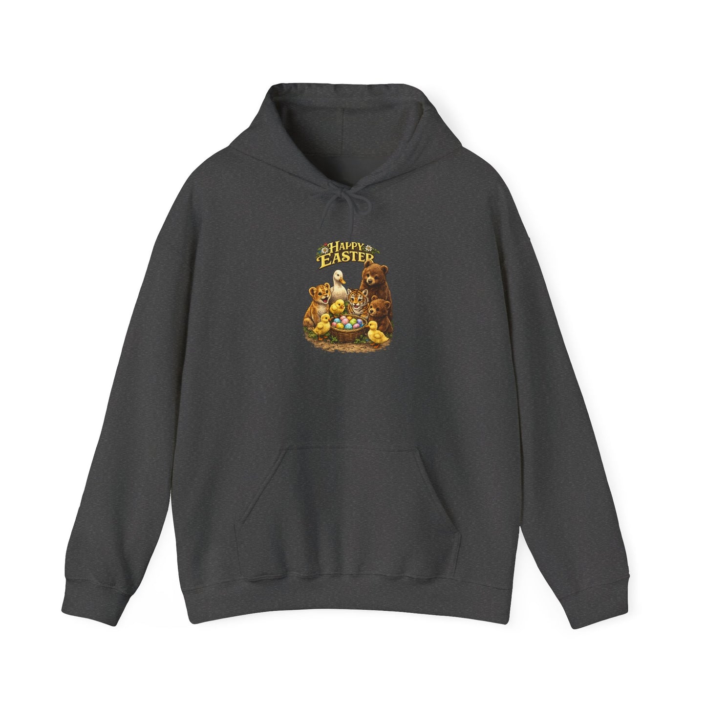 Happy Easter Lions, Tigers, Bears Unisex Heavy Blend™ Hooded Sweatshirt