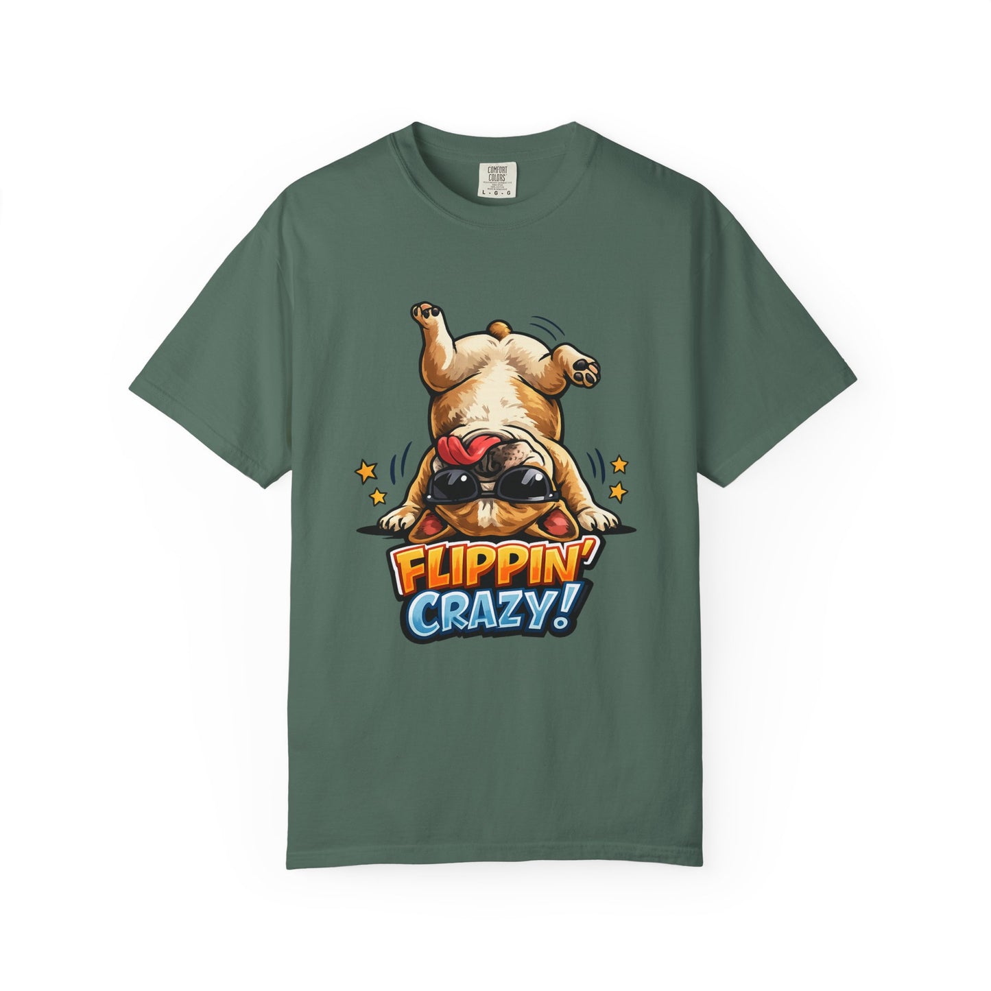 Flippin' Crazy! French Bulldog T‑Shirt