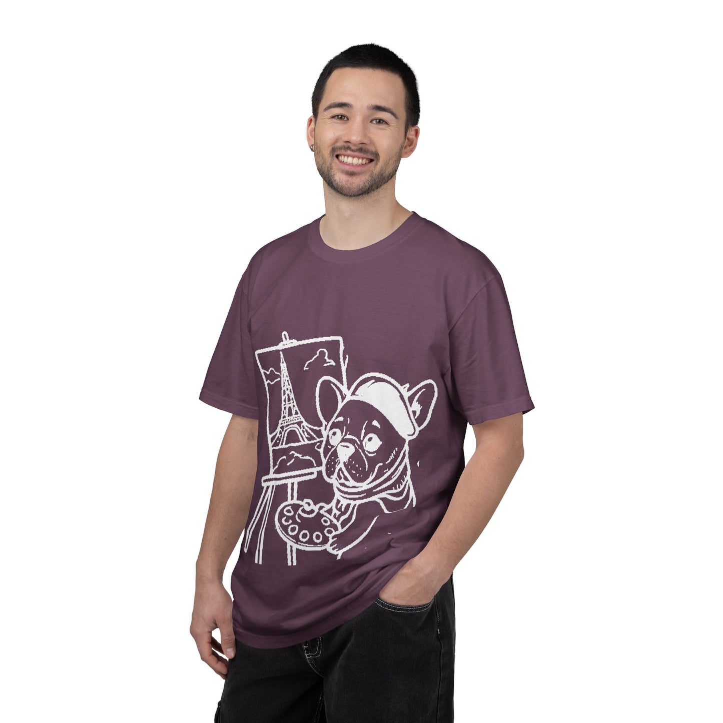 Frenchie painting-graphic tee