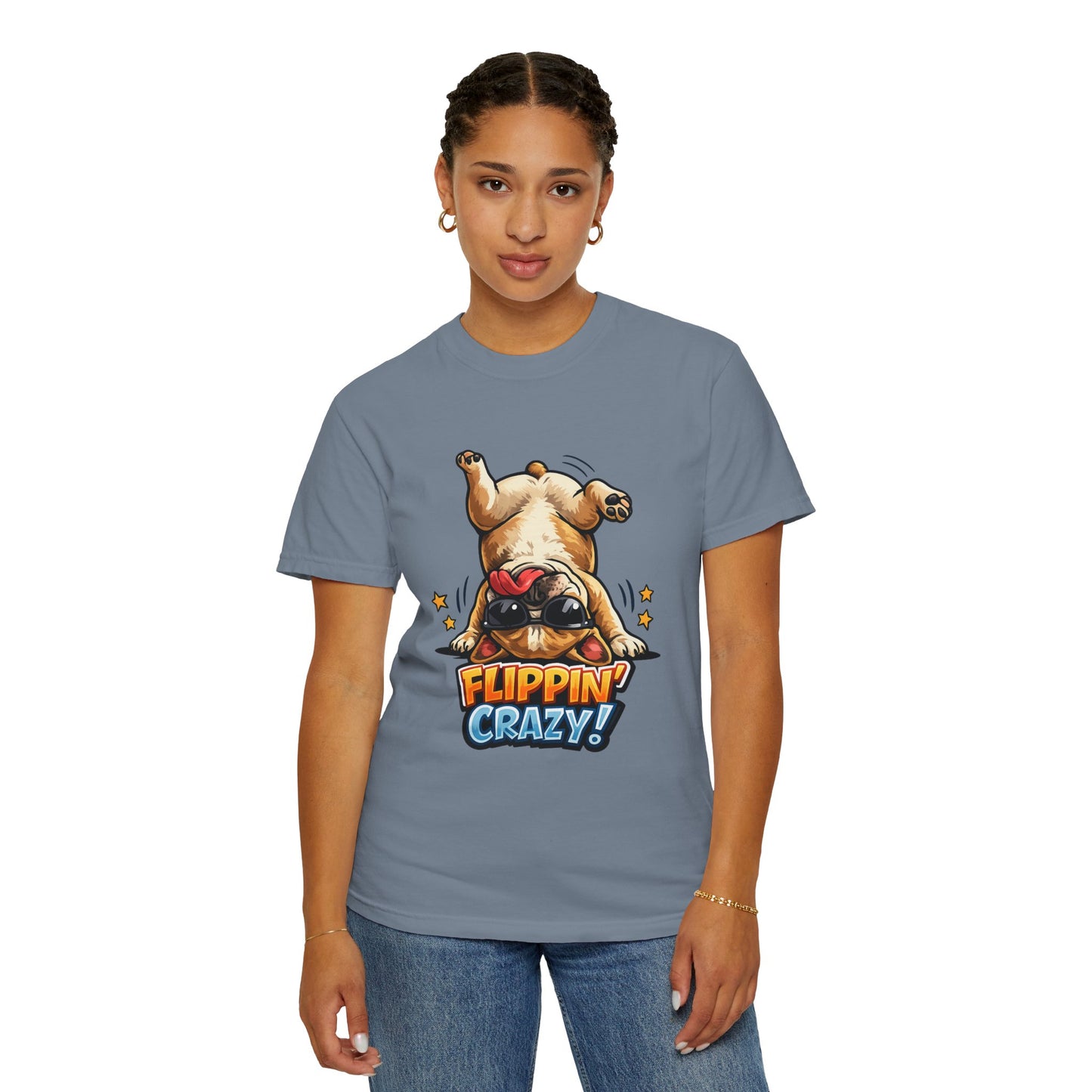 Flippin' Crazy! French Bulldog T‑Shirt