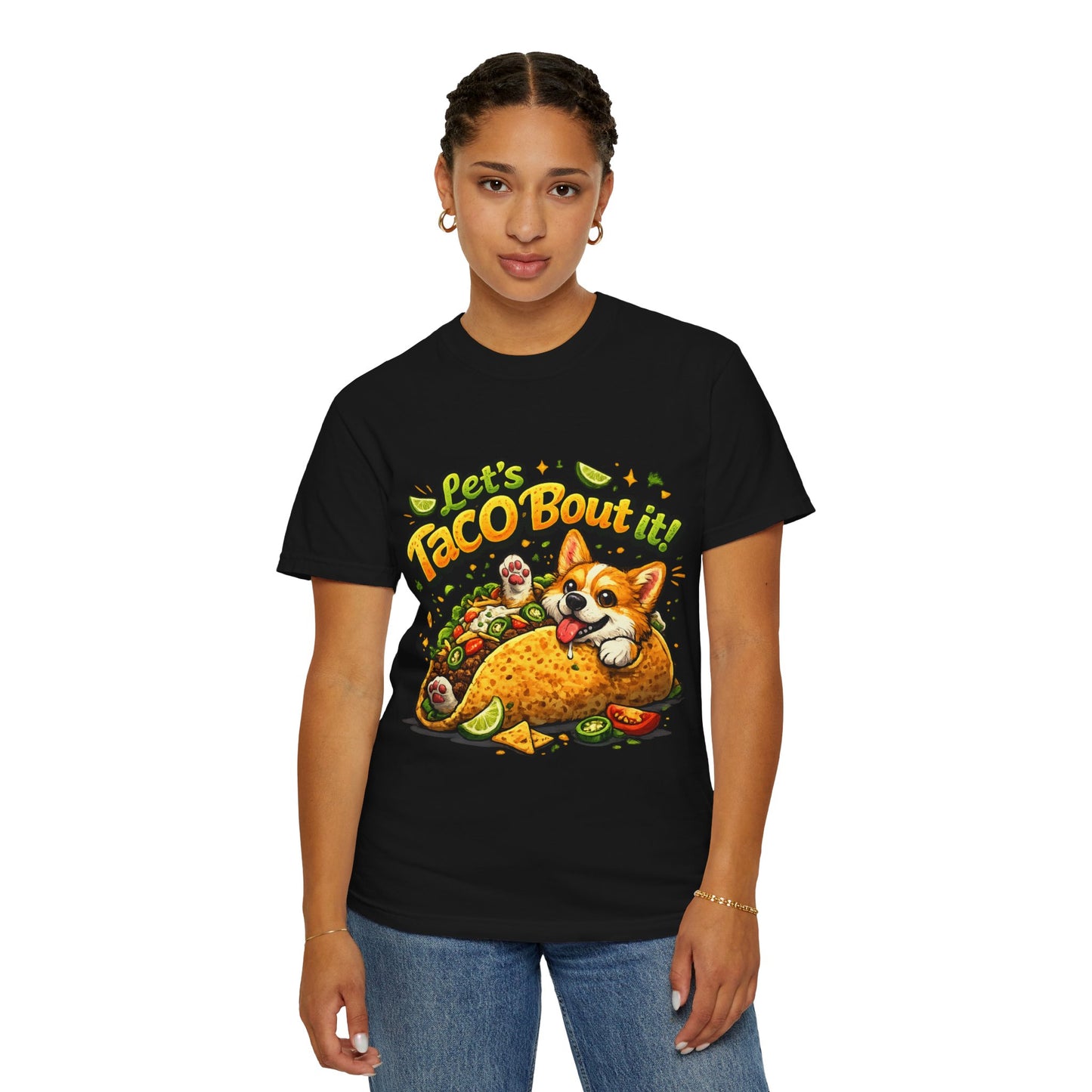 Let's Taco 'Bout It Corgi Taco T-Shirt