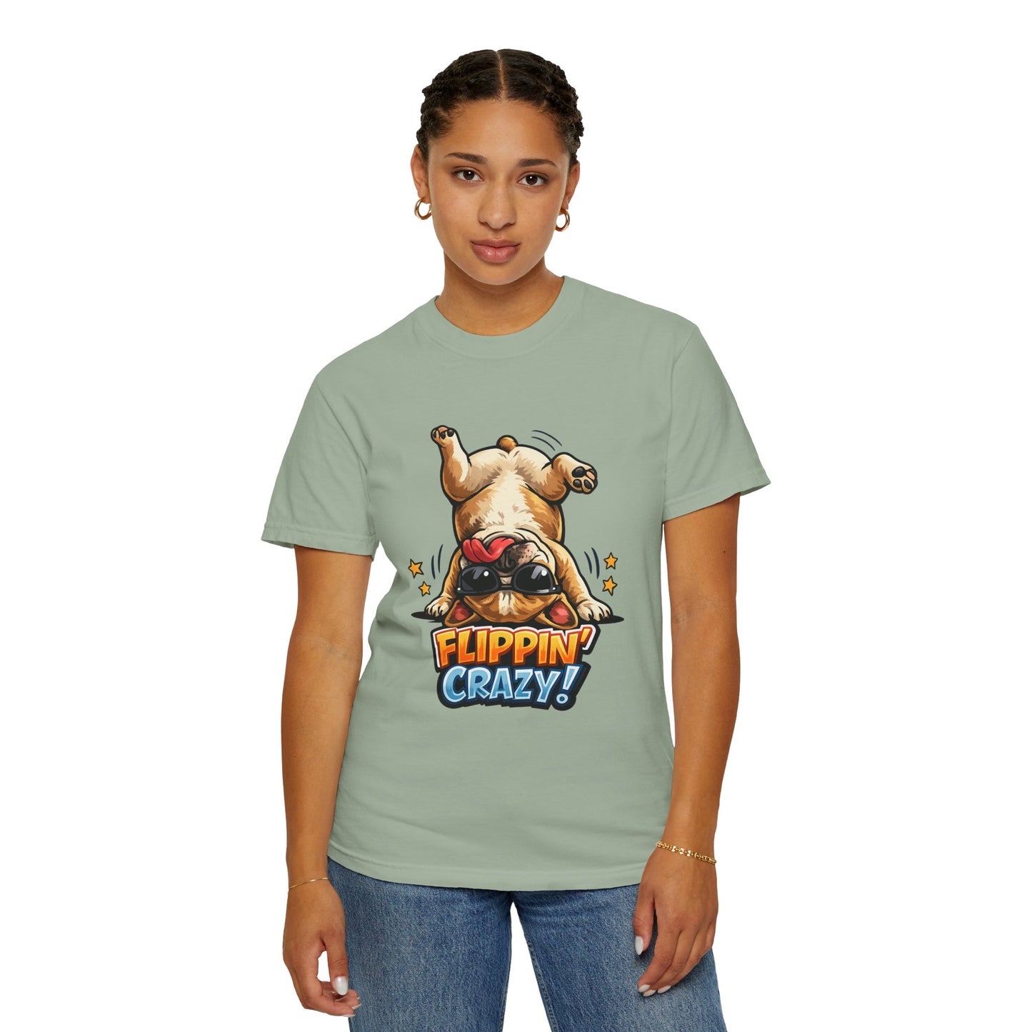 Flippin' Crazy! French Bulldog T‑Shirt