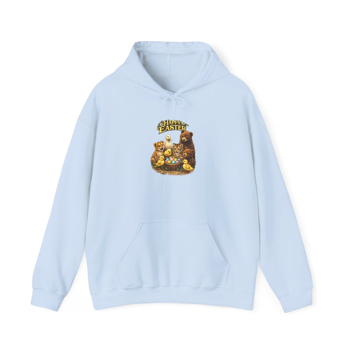 Happy Easter Lions, Tigers, Bears Unisex Heavy Blend™ Hooded Sweatshirt