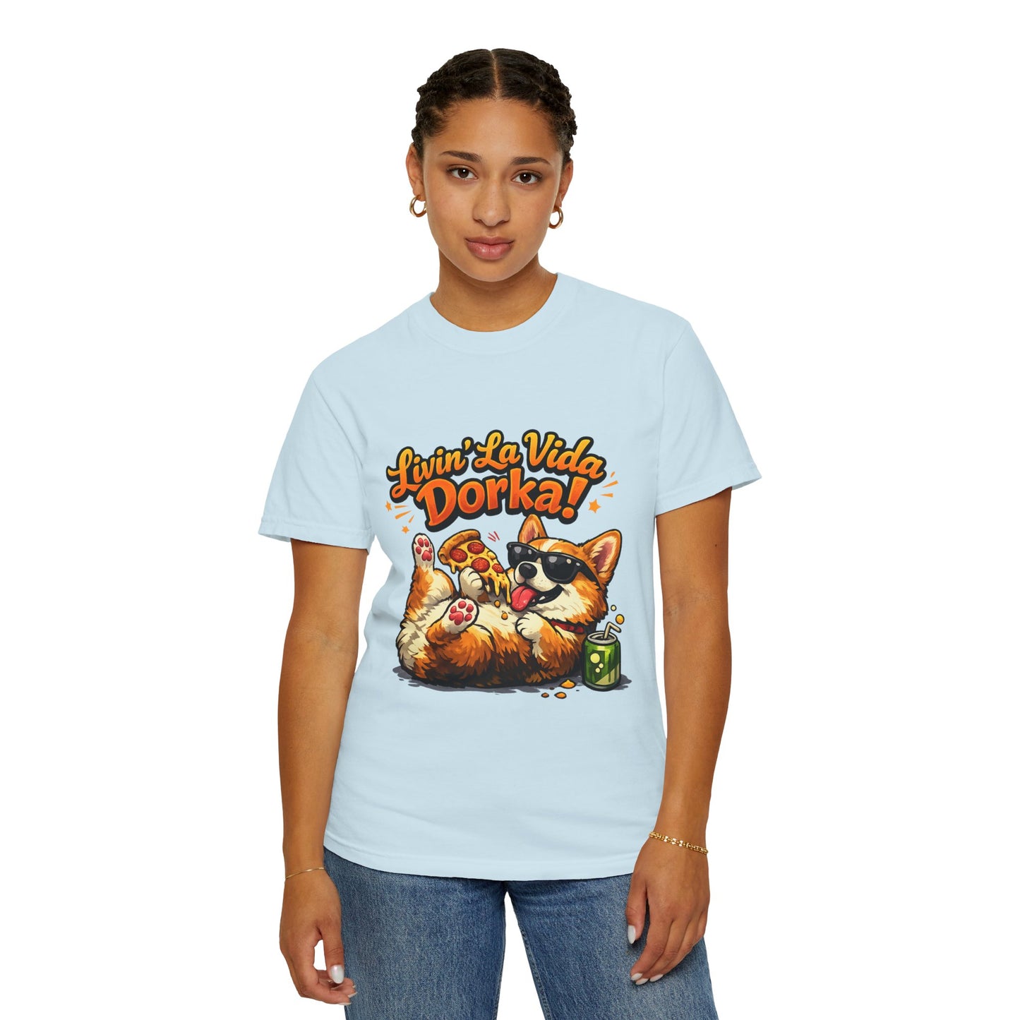 Livin' La Vida Dorka! Corgi Graphic T-Shirt