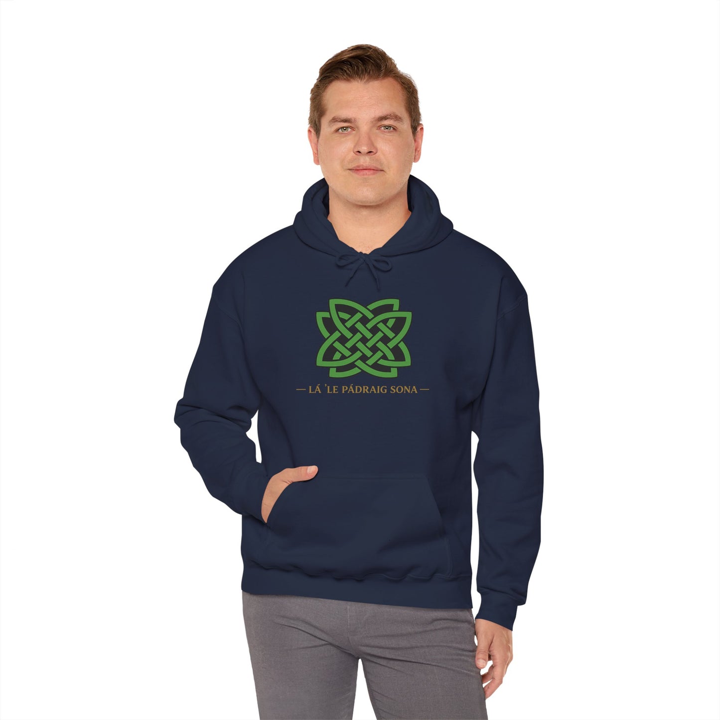 St. Patrick's Celtic Knot Hoodie – Lá Fhéile Pádraig Sona Irish Pride Sweatshirt