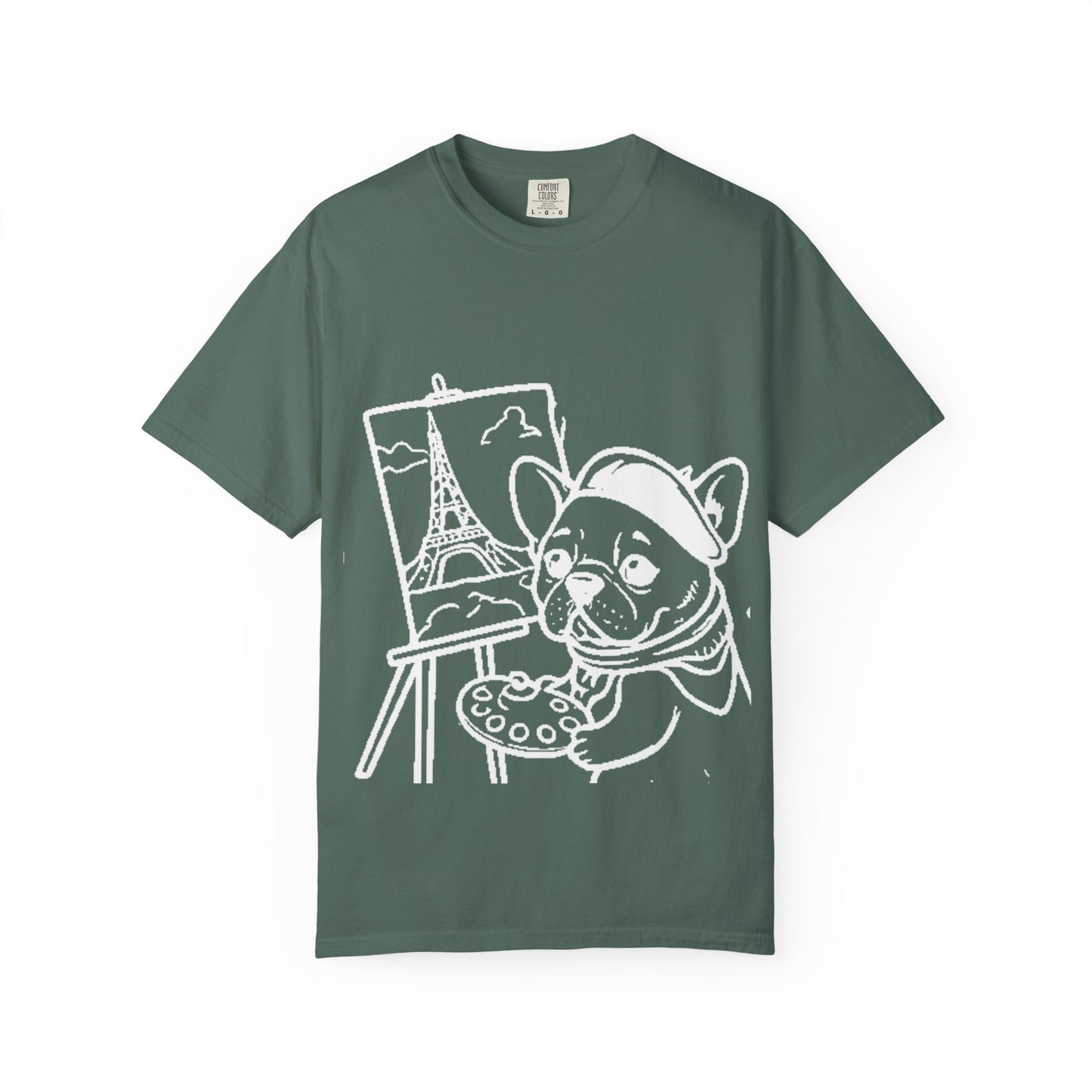 Frenchie painting-graphic tee