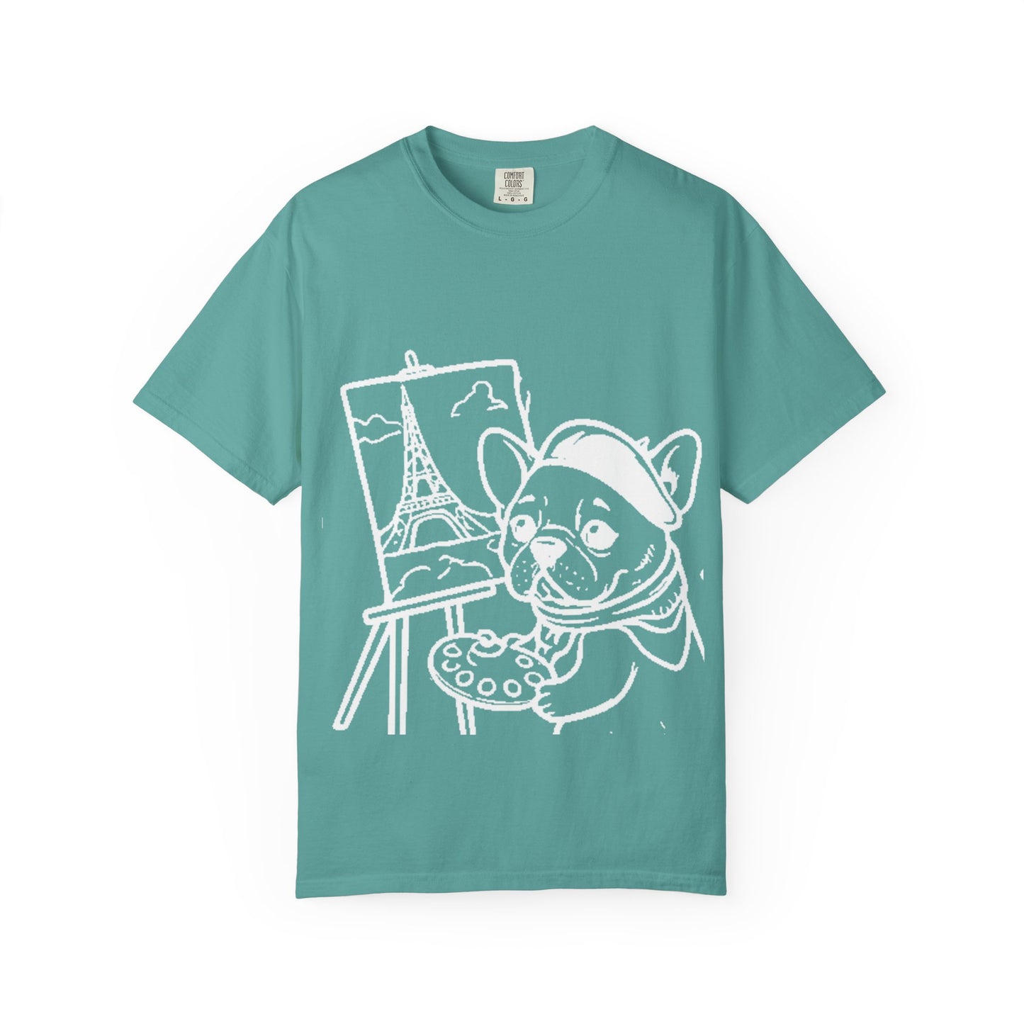 Frenchie painting-graphic tee