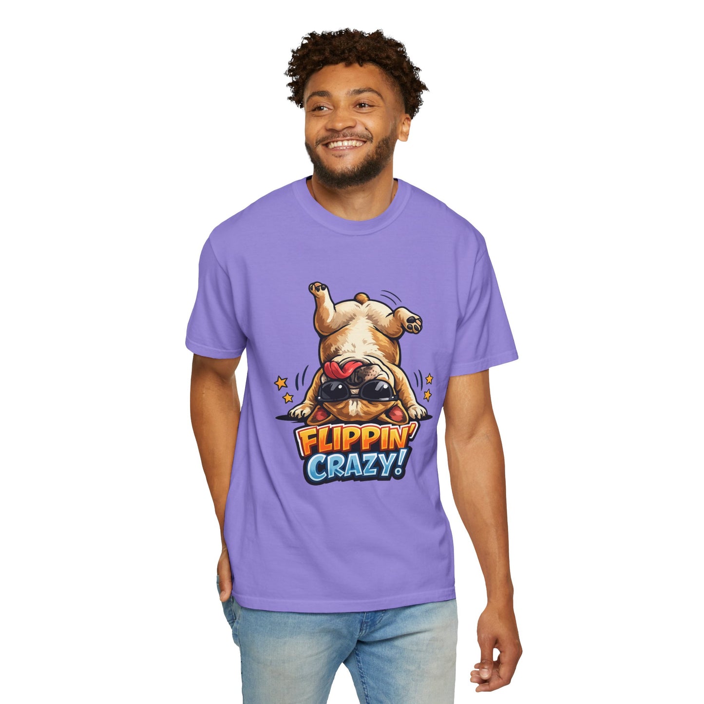 Flippin' Crazy! French Bulldog T‑Shirt