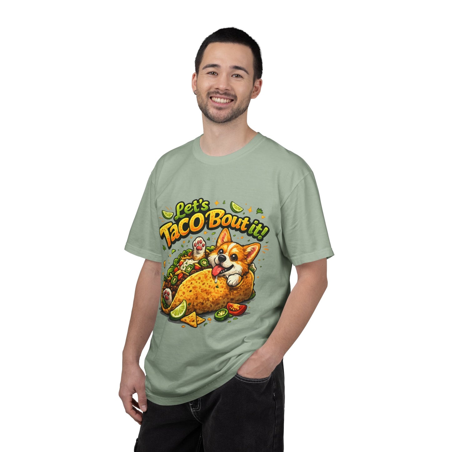 Let's Taco 'Bout It Corgi Taco T-Shirt
