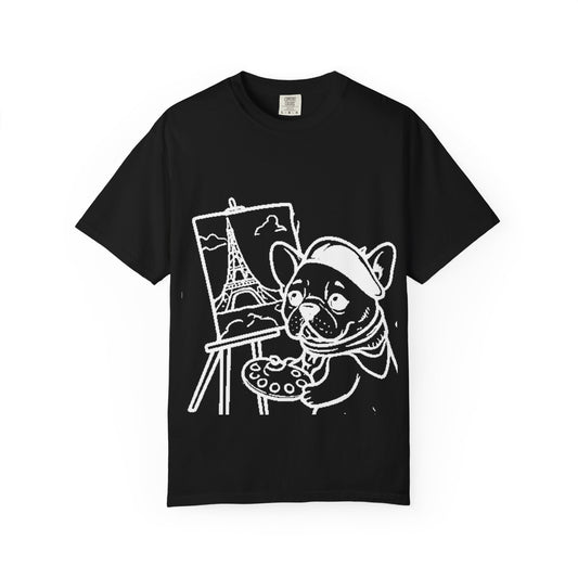 Frenchie painting-graphic tee