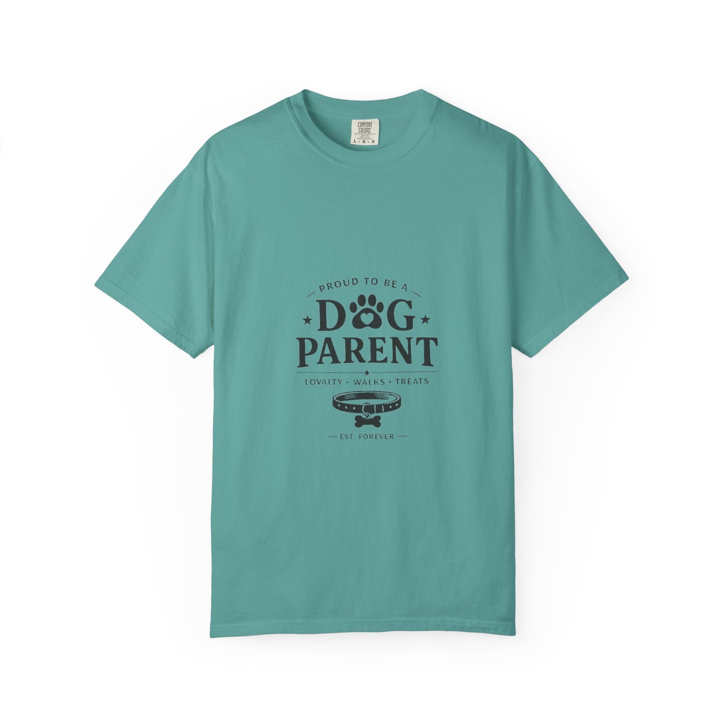 Dog Parent T-Shirt — Proud to Be a Dog Parent Graphic Tee in black lettering