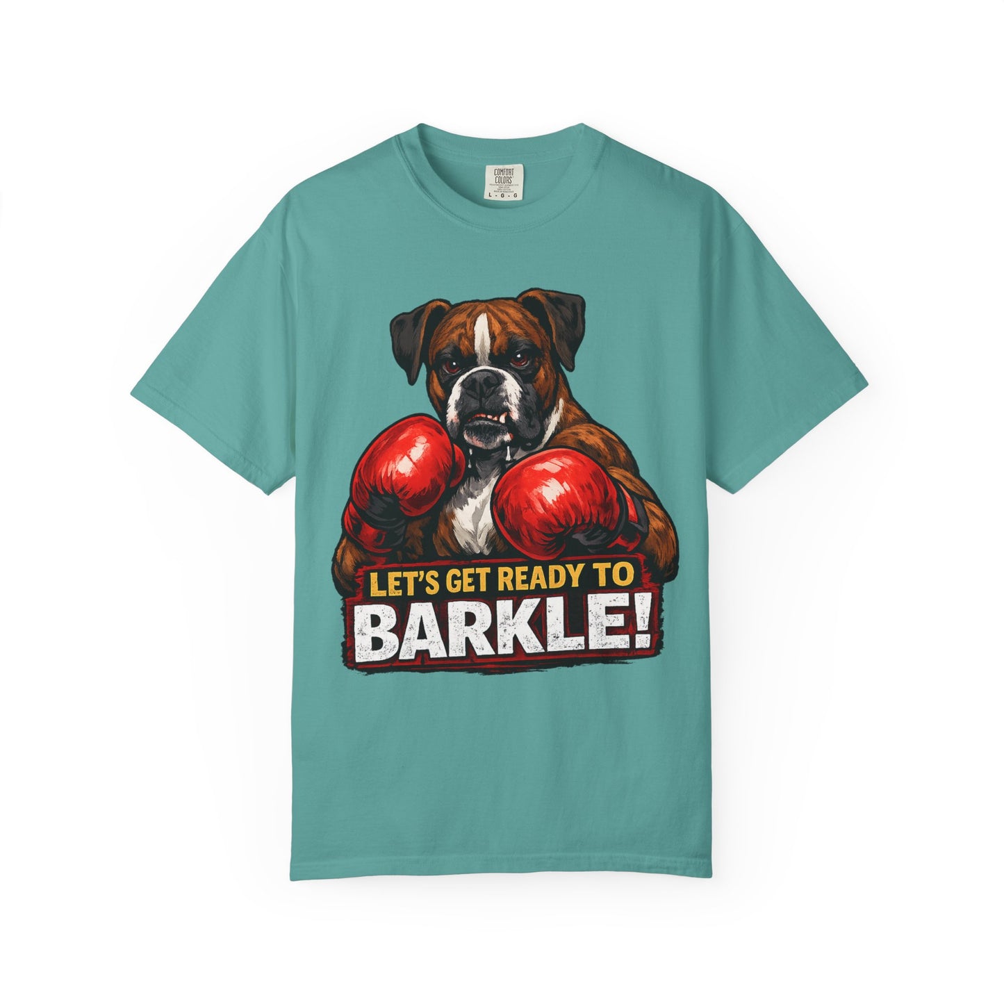 Boxer Dog Boxing T‑Shirt — "Let’s Get Ready to Barkle!" Funny Dog Lover Tee