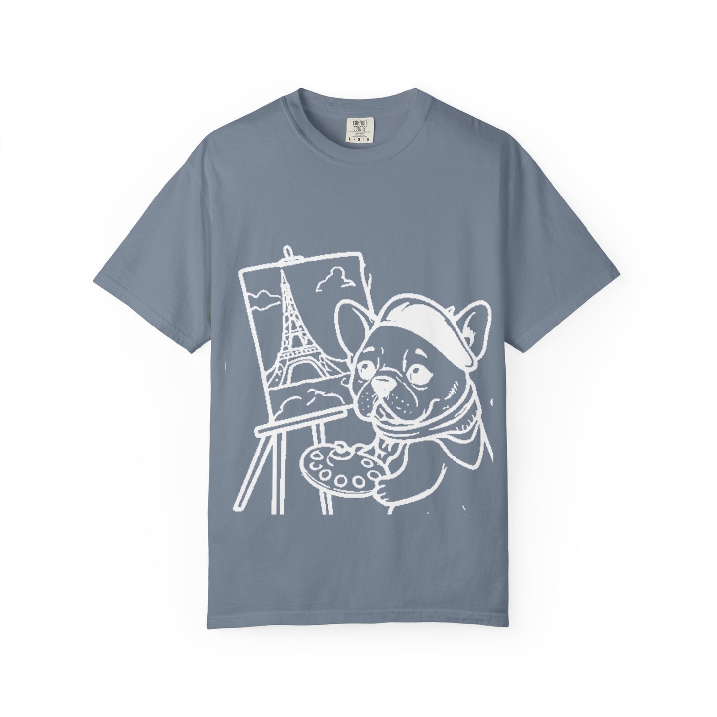 Frenchie painting-graphic tee