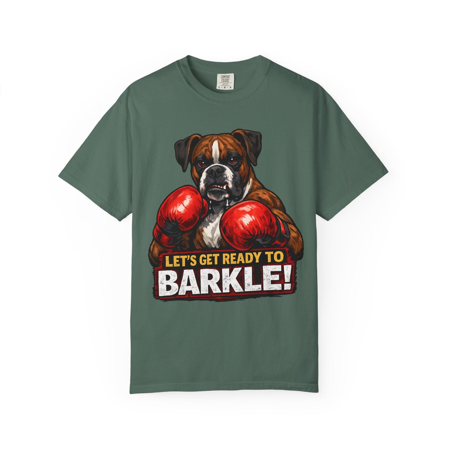 Boxer Dog Boxing T‑Shirt — "Let’s Get Ready to Barkle!" Funny Dog Lover Tee