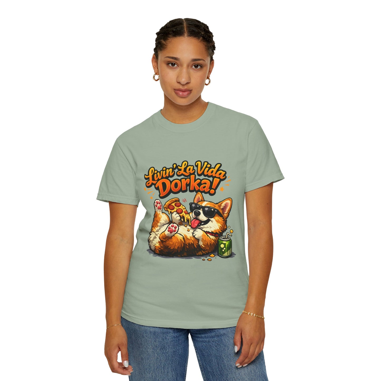 Livin' La Vida Dorka! Corgi Graphic T-Shirt