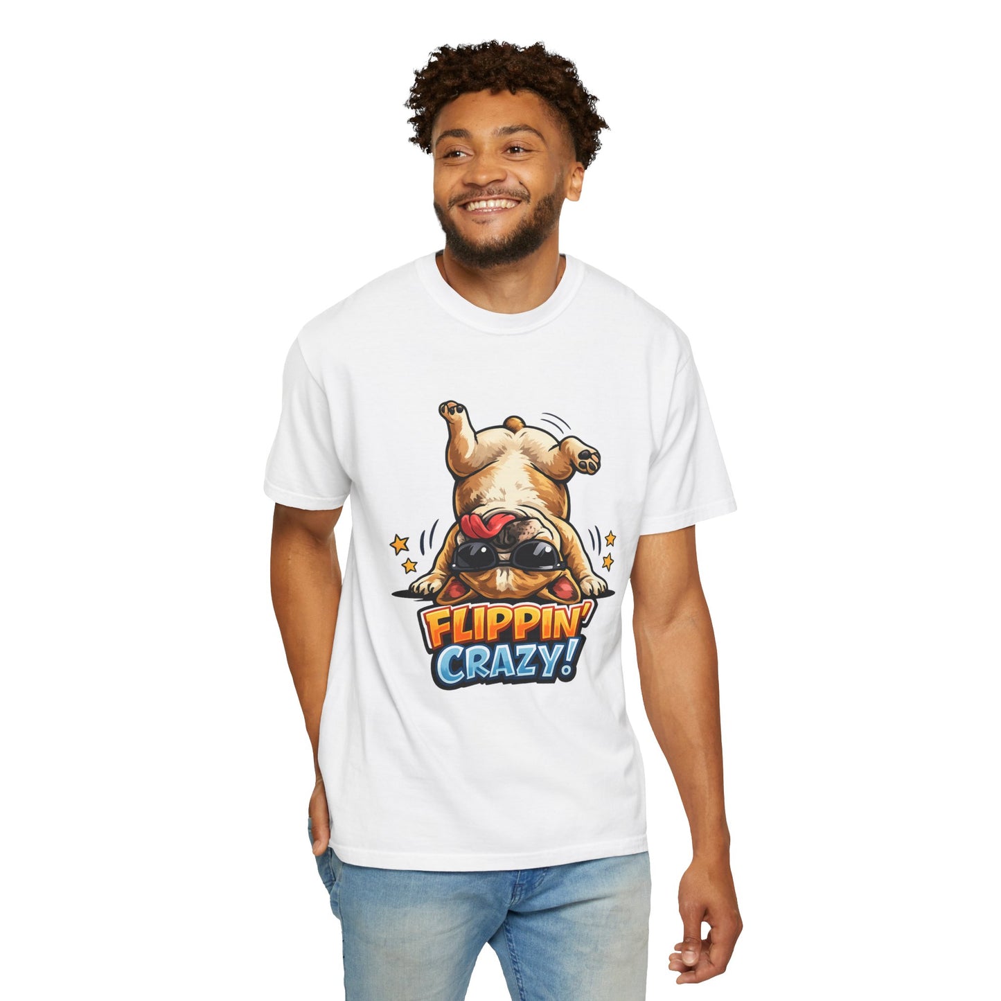 Flippin' Crazy! French Bulldog T‑Shirt