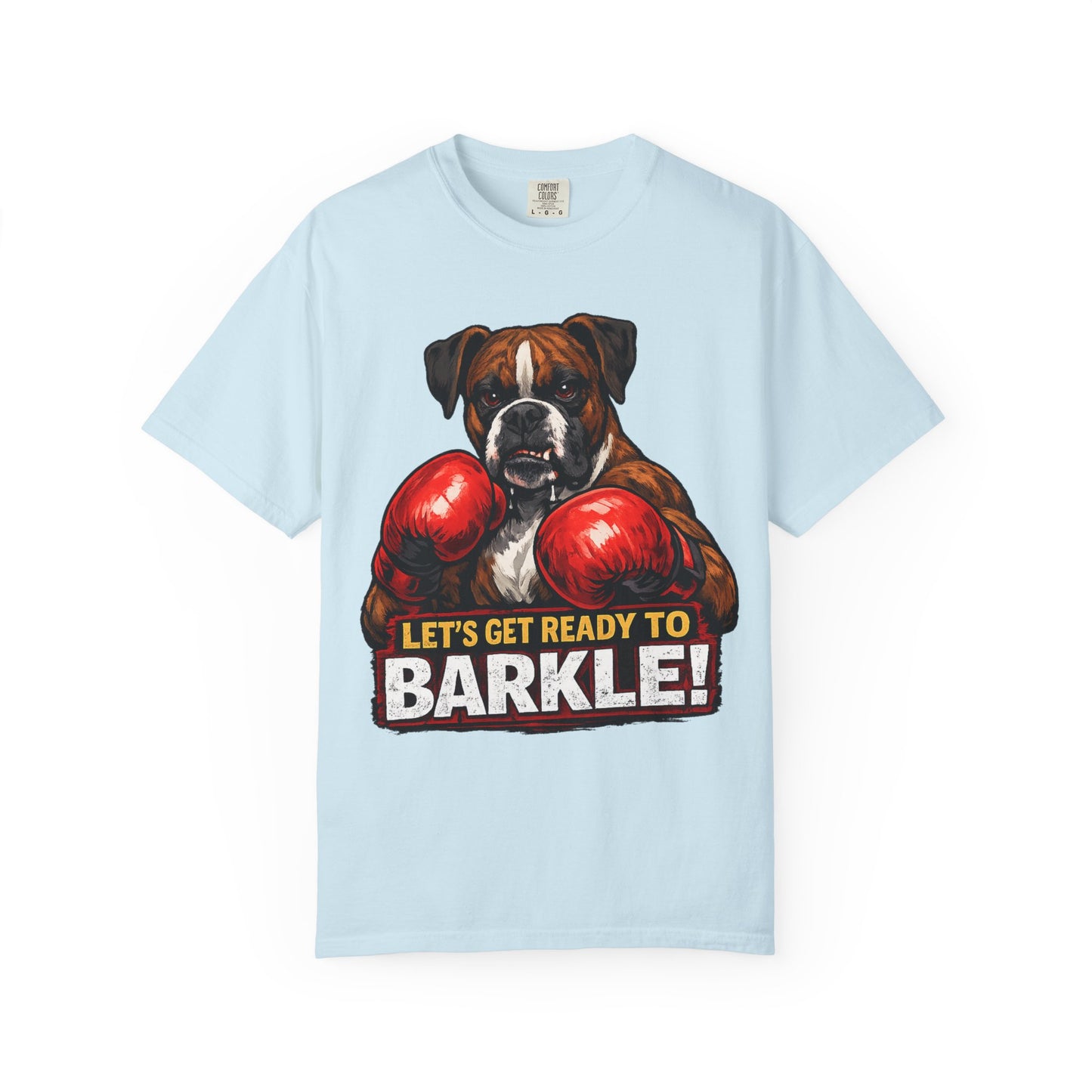 Boxer Dog Boxing T‑Shirt — "Let’s Get Ready to Barkle!" Funny Dog Lover Tee
