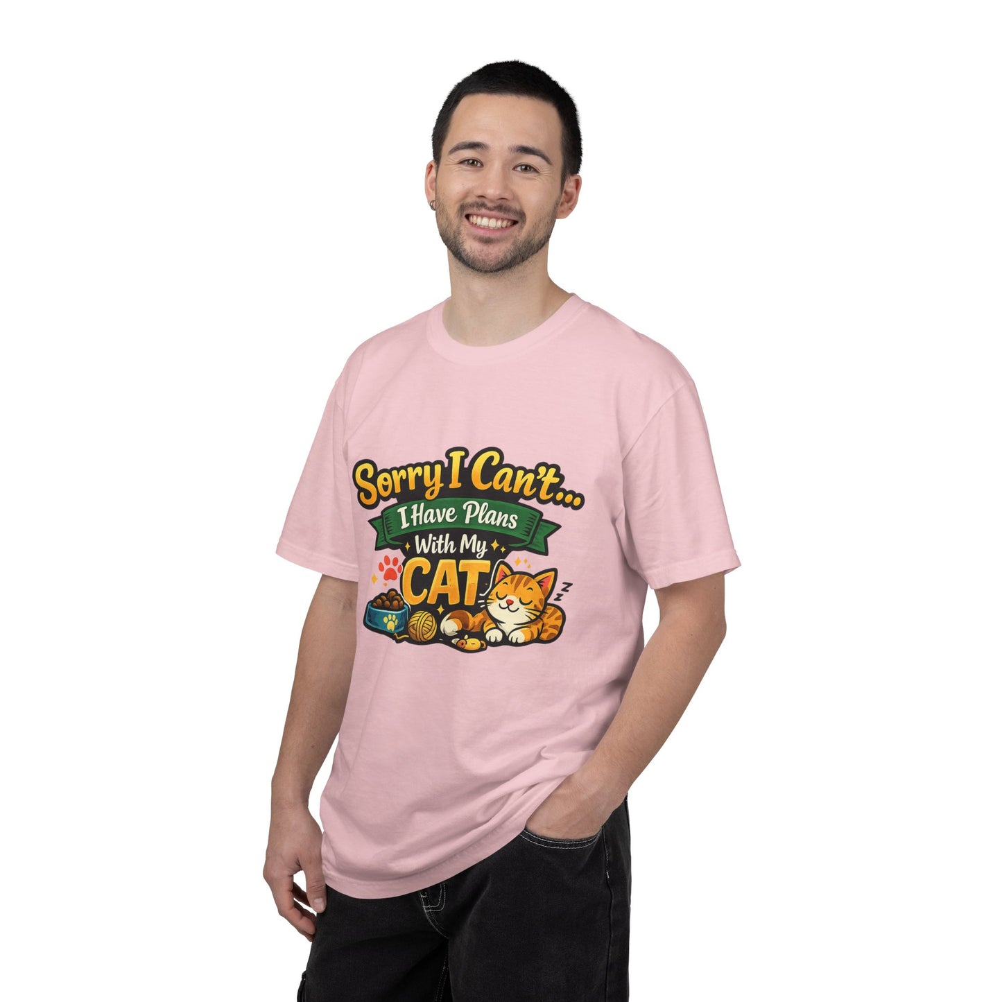 Cat Lover T-Shirt — "Sorry I Can’t... I Have Plans With My Cat" Graphic Tee
