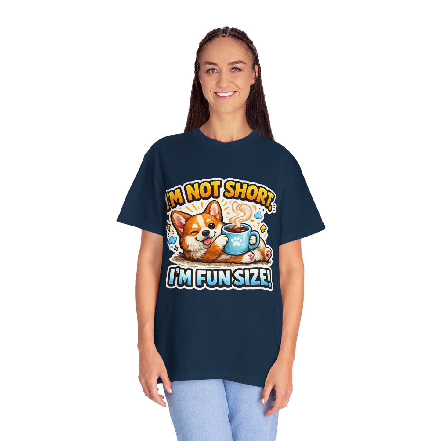 Corgi "I'm Not Short, I'm Fun Size" T-Shirt