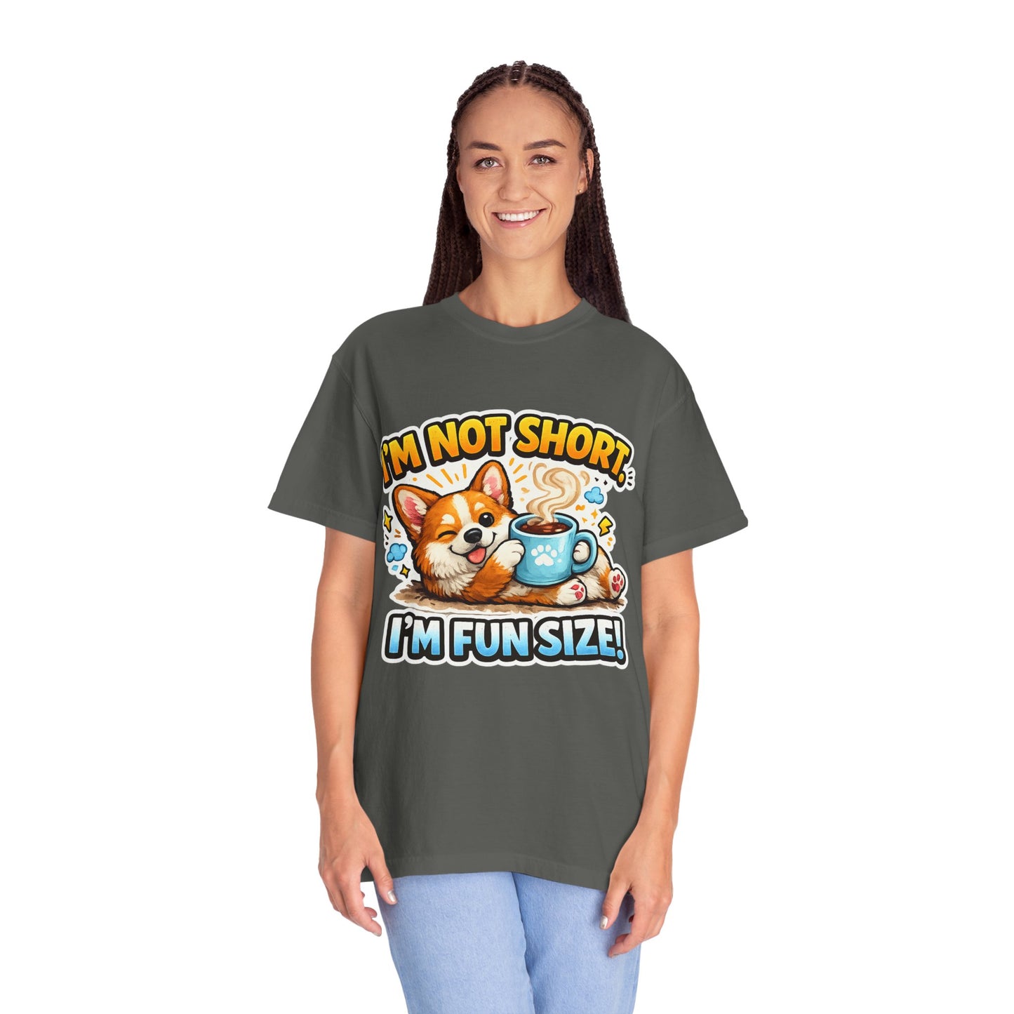Corgi "I'm Not Short, I'm Fun Size" T-Shirt