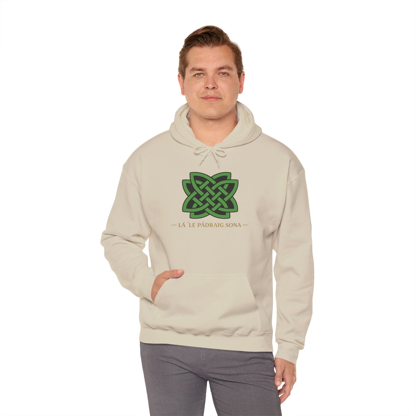 St. Patrick's Celtic Knot Hoodie – Lá Fhéile Pádraig Sona Irish Pride Sweatshirt