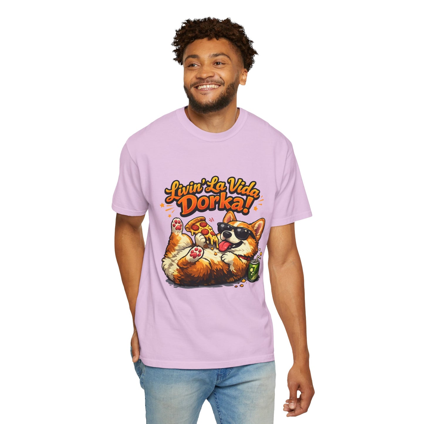 Livin' La Vida Dorka! Corgi Graphic T-Shirt