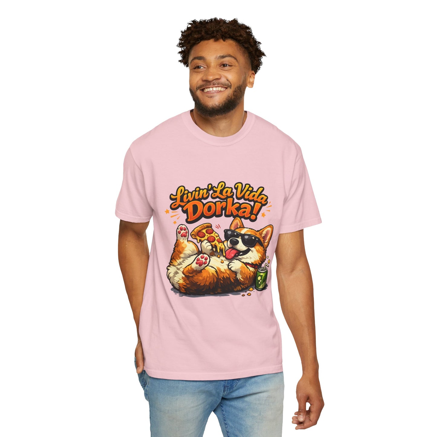 Livin' La Vida Dorka! Corgi Graphic T-Shirt