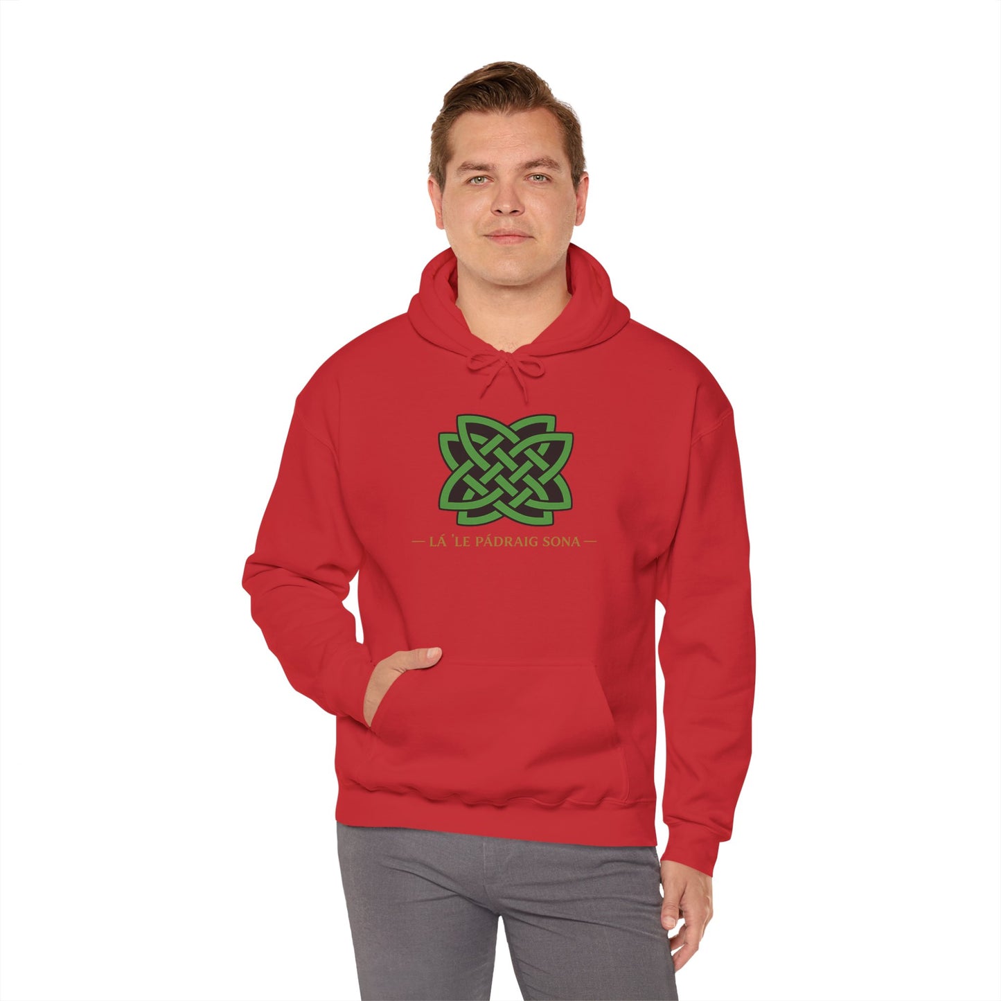 St. Patrick's Celtic Knot Hoodie – Lá Fhéile Pádraig Sona Irish Pride Sweatshirt