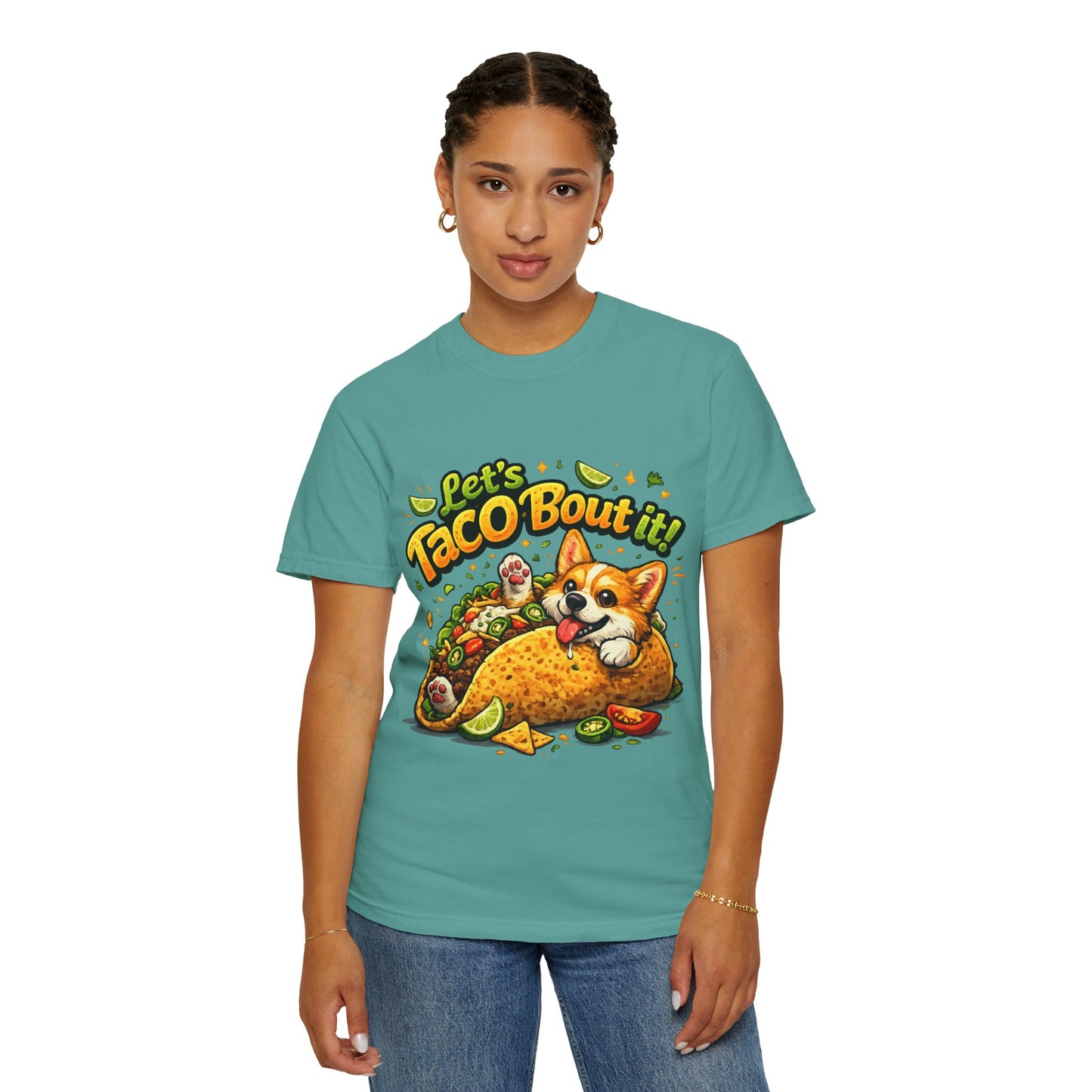 Let's Taco 'Bout It Corgi Taco T-Shirt