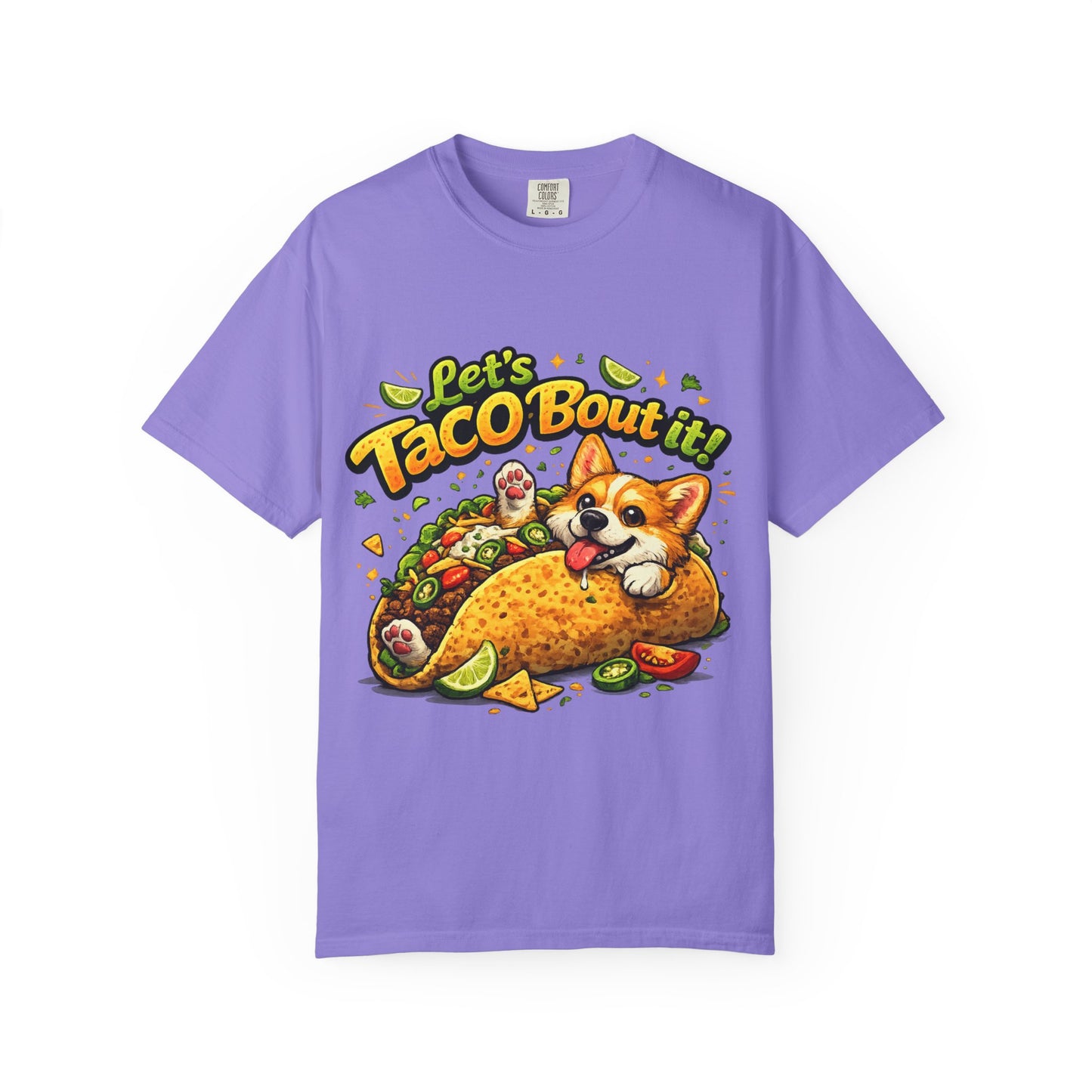 Let's Taco 'Bout It Corgi Taco T-Shirt