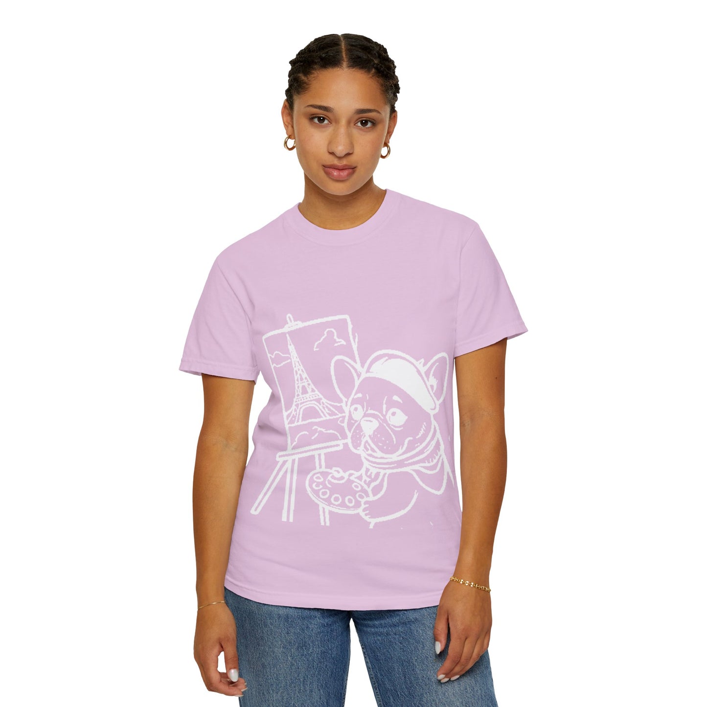 Frenchie painting-graphic tee