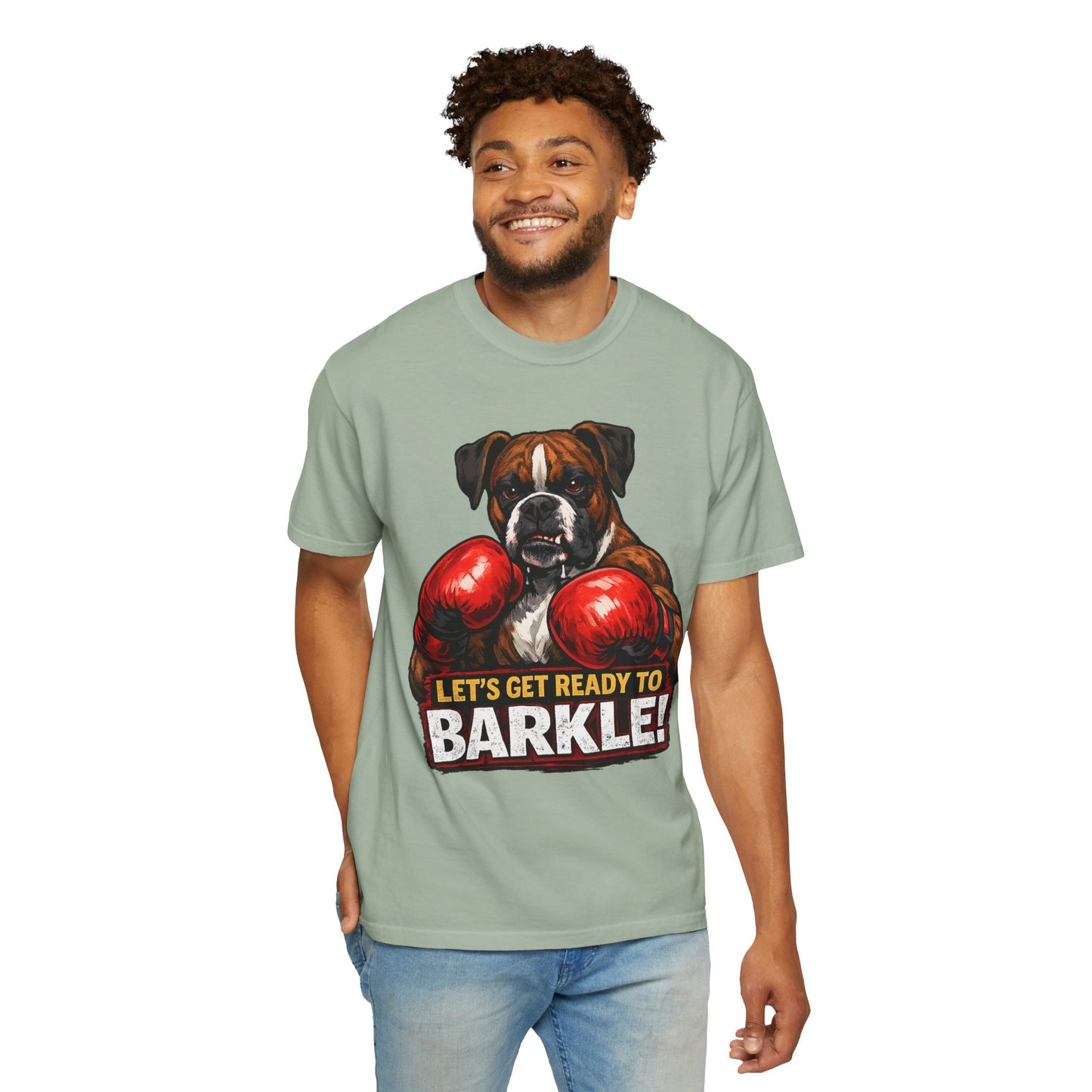 Boxer Dog Boxing T‑Shirt — "Let’s Get Ready to Barkle!" Funny Dog Lover Tee