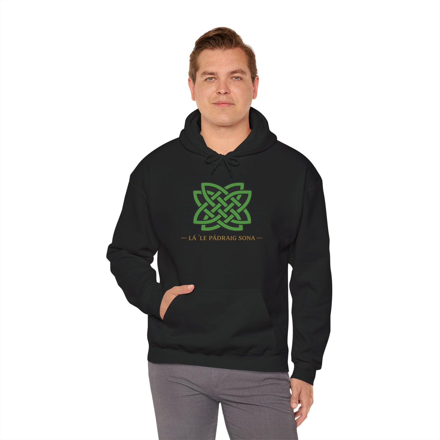 St. Patrick's Celtic Knot Hoodie – Lá Fhéile Pádraig Sona Irish Pride Sweatshirt