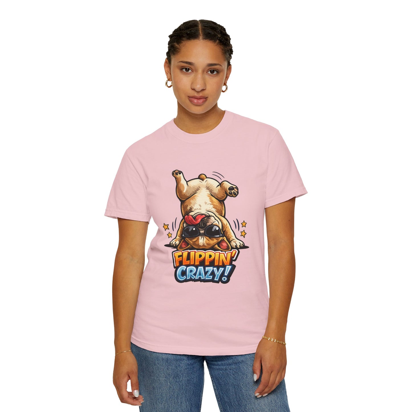 Flippin' Crazy! French Bulldog T‑Shirt