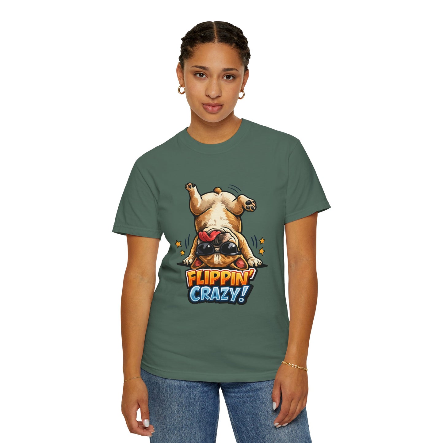 Flippin' Crazy! French Bulldog T‑Shirt